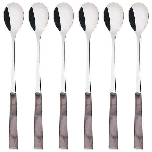 GEOM Ice Tea Spoons Set in Gift Box - Chocolate-Casa Bugatti USA