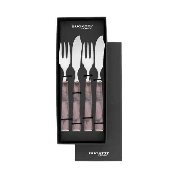 GEOM 12 Piece Fish Set in Gallery Box - Chocolate