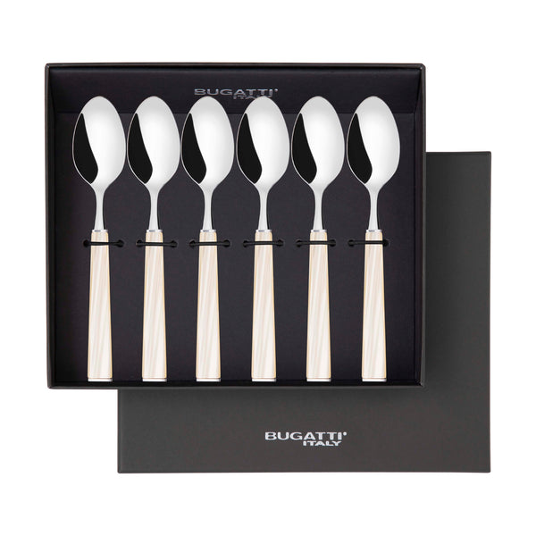 GEOM Coffee Spoon Set in Gift Box - Ivory