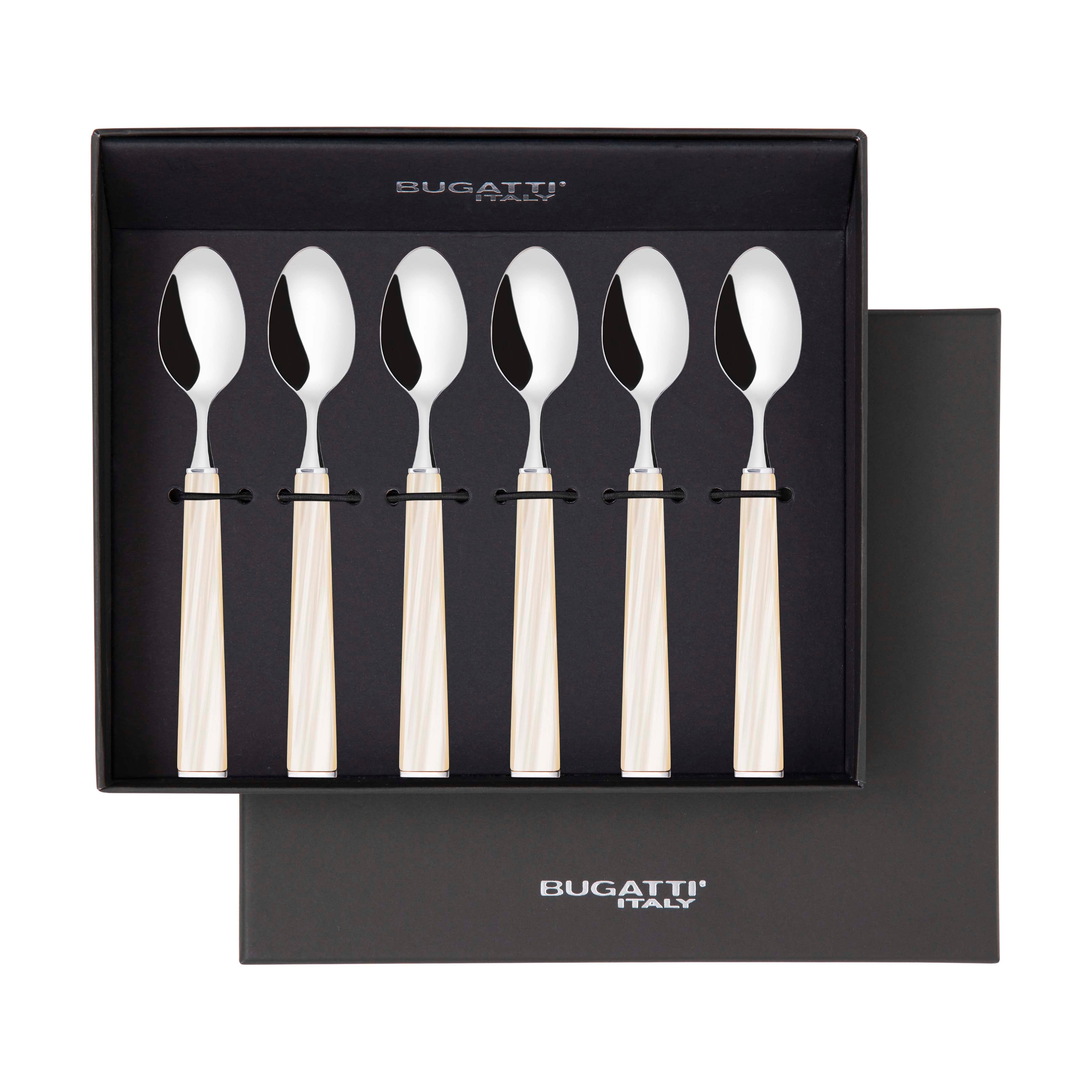 GEOM Moka Spoon Set in Gift Box - Ivory
