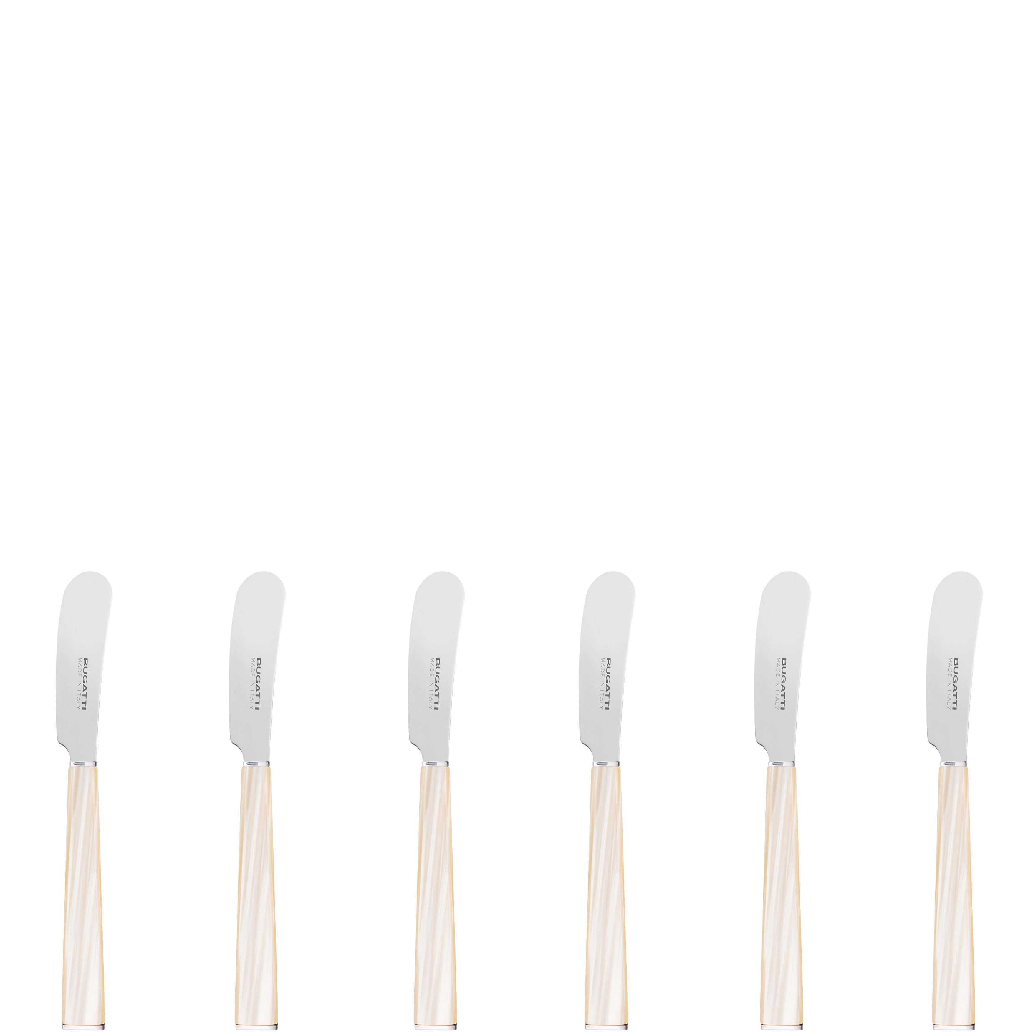 GEOM Butter Knives Set in Gift Box - Ivory