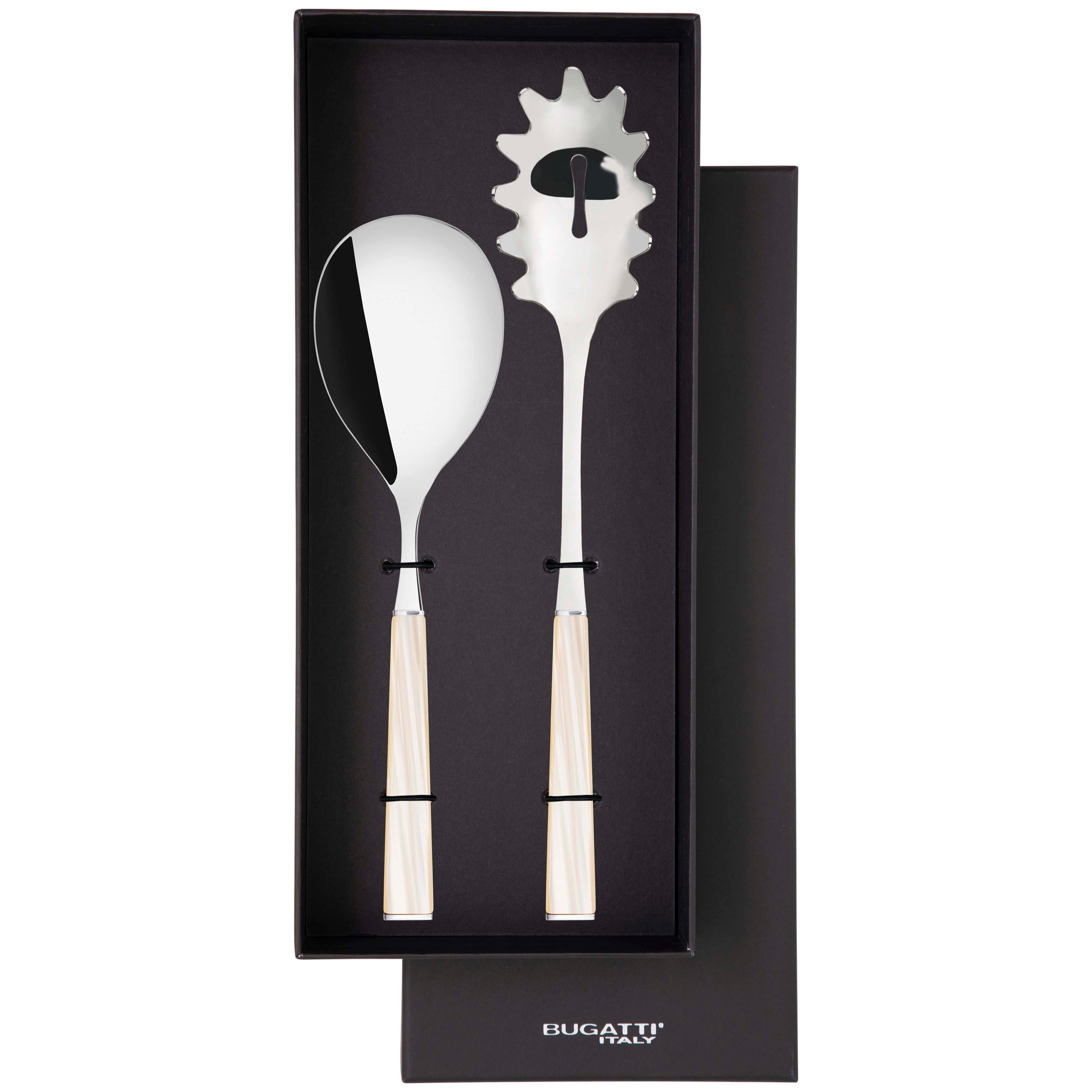 GEOM 2 Piece Pasta Set in Gift Box - Ivory