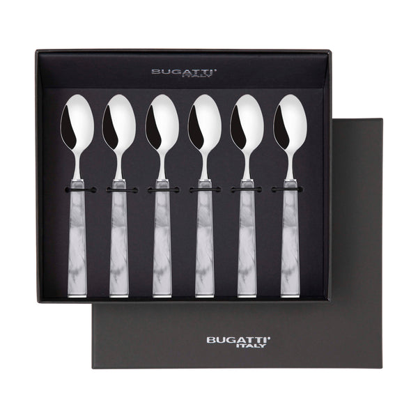 GEOM Moka Spoon Set in Gift Box - Gray-Casa Bugatti USA