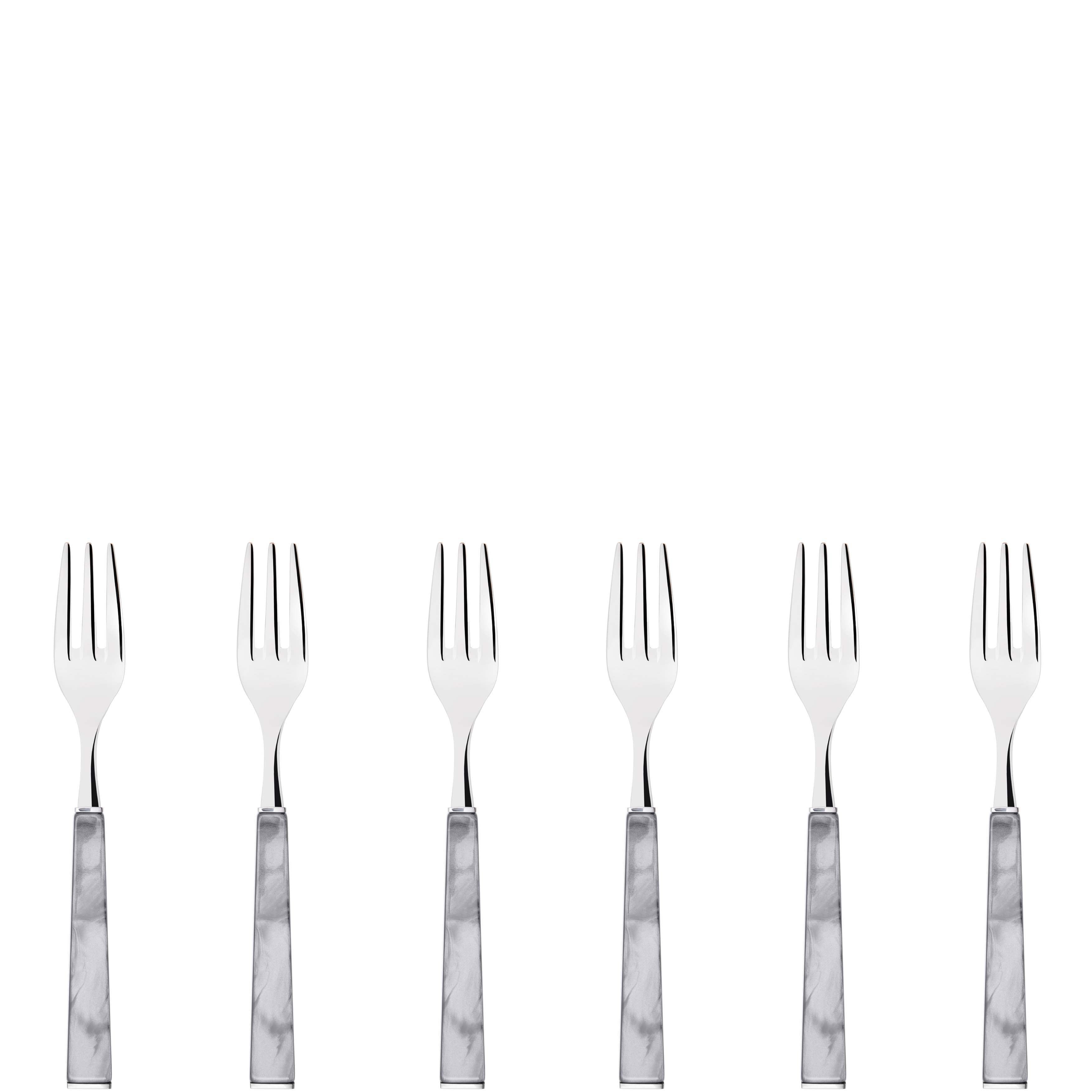 GEOM Cocktail / Cake Forks Set in Gift Box - Gray
