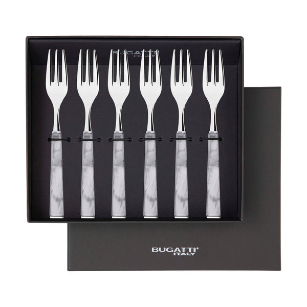 GEOM Cocktail / Cake Forks Set in Gift Box - Gray