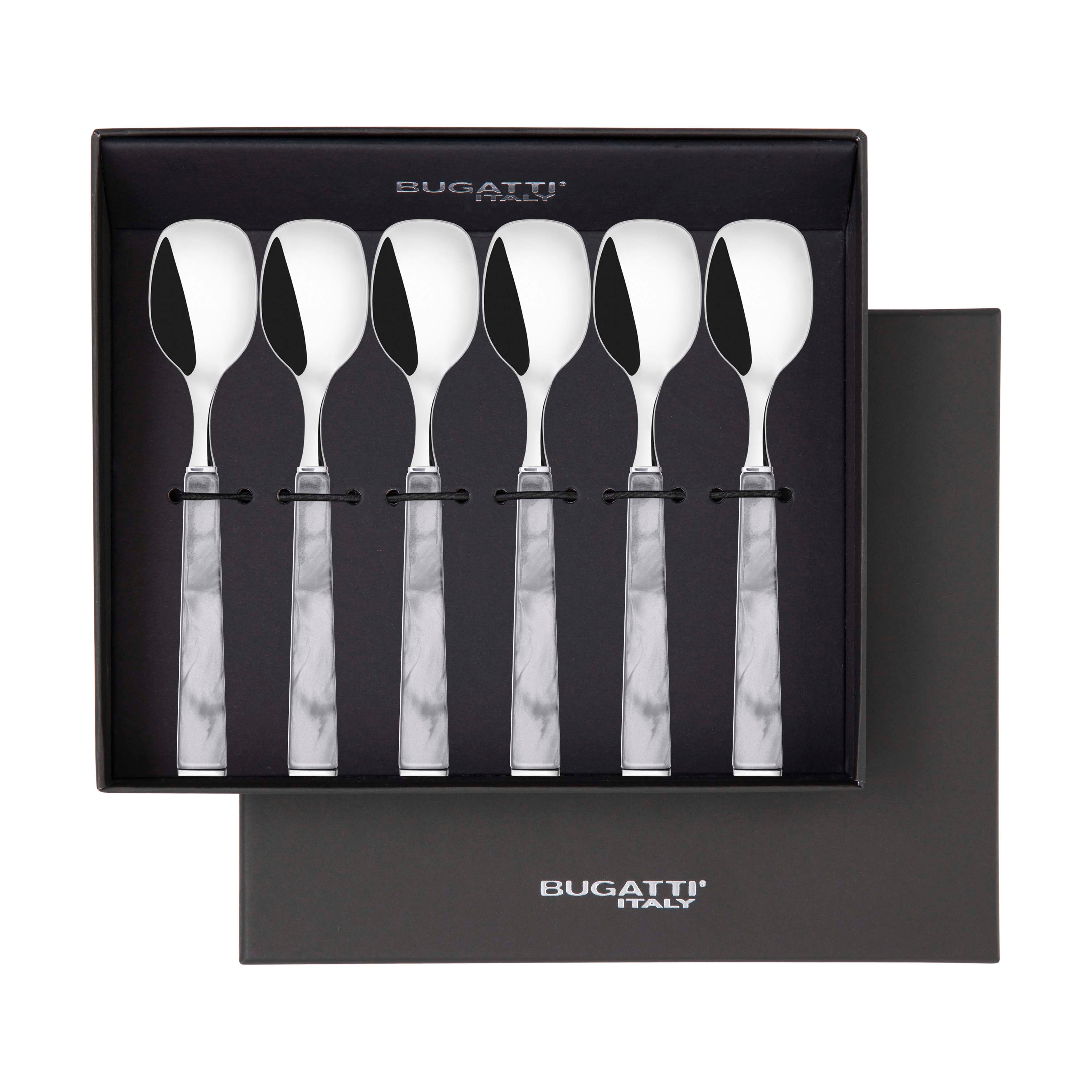 GEOM Ice Cream Spoons Set in Gift Box - Gray-Casa Bugatti USA
