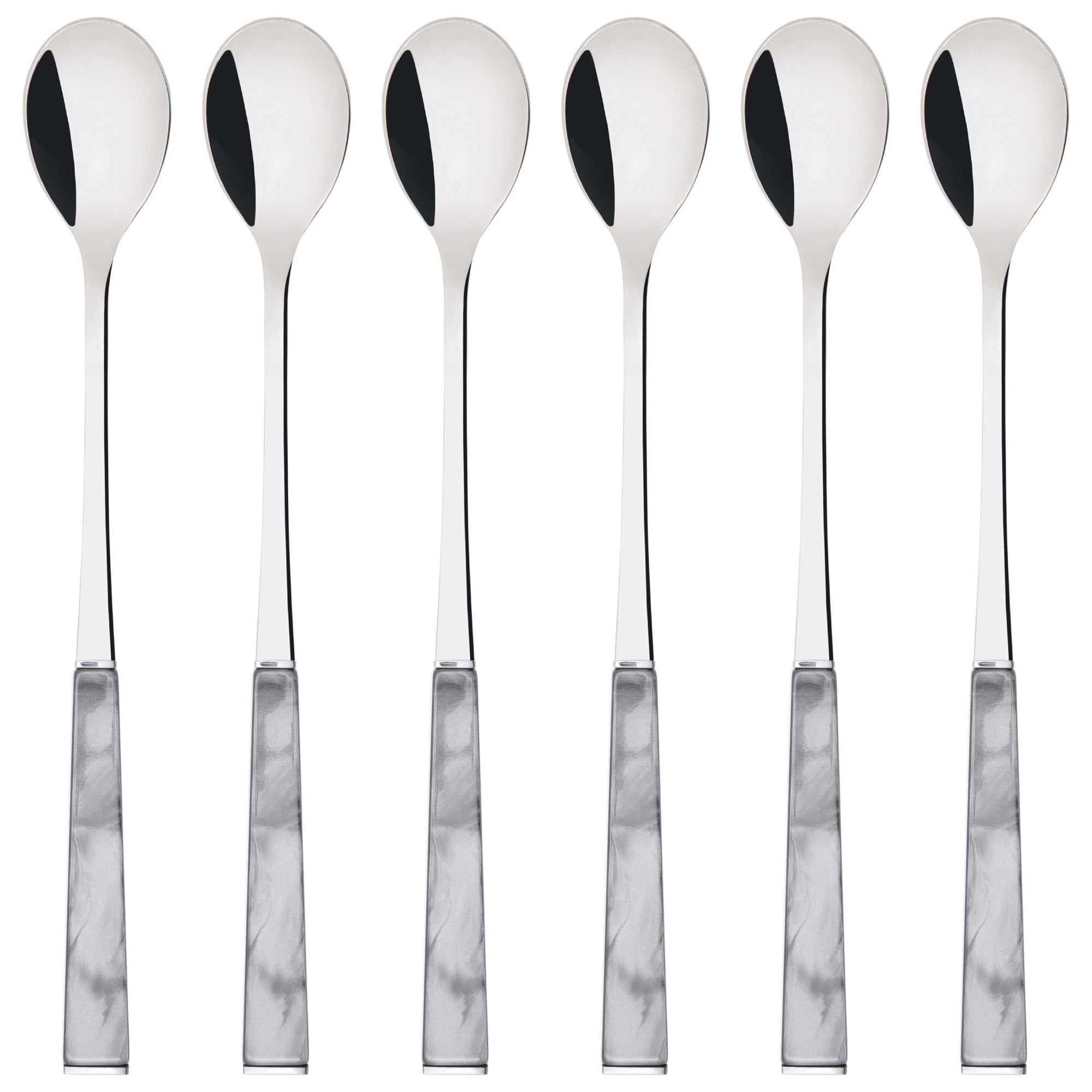 GEOM Ice Tea Spoons Set, Gray — Casa Bugatti