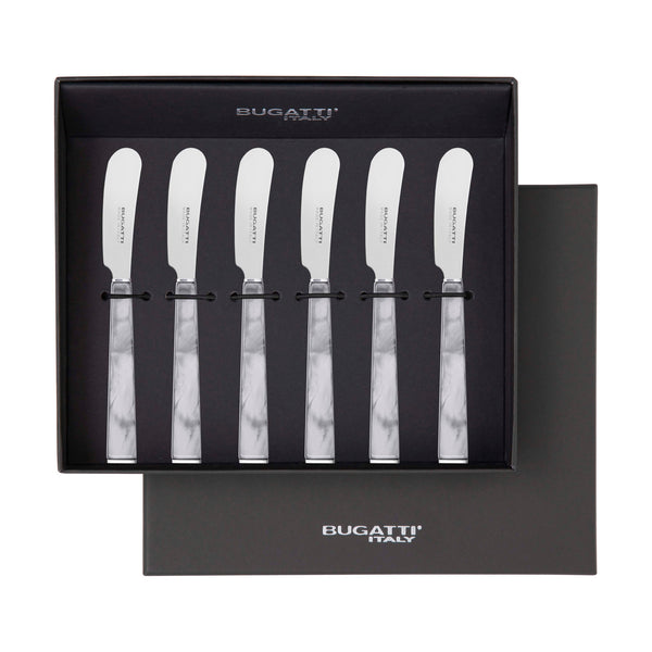 GEOM Butter Knives Set in Gift Box - Gray-Casa Bugatti USA