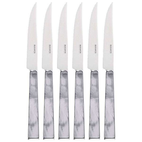 GEOM Steak Knives Set, Gray — Casa Bugatti