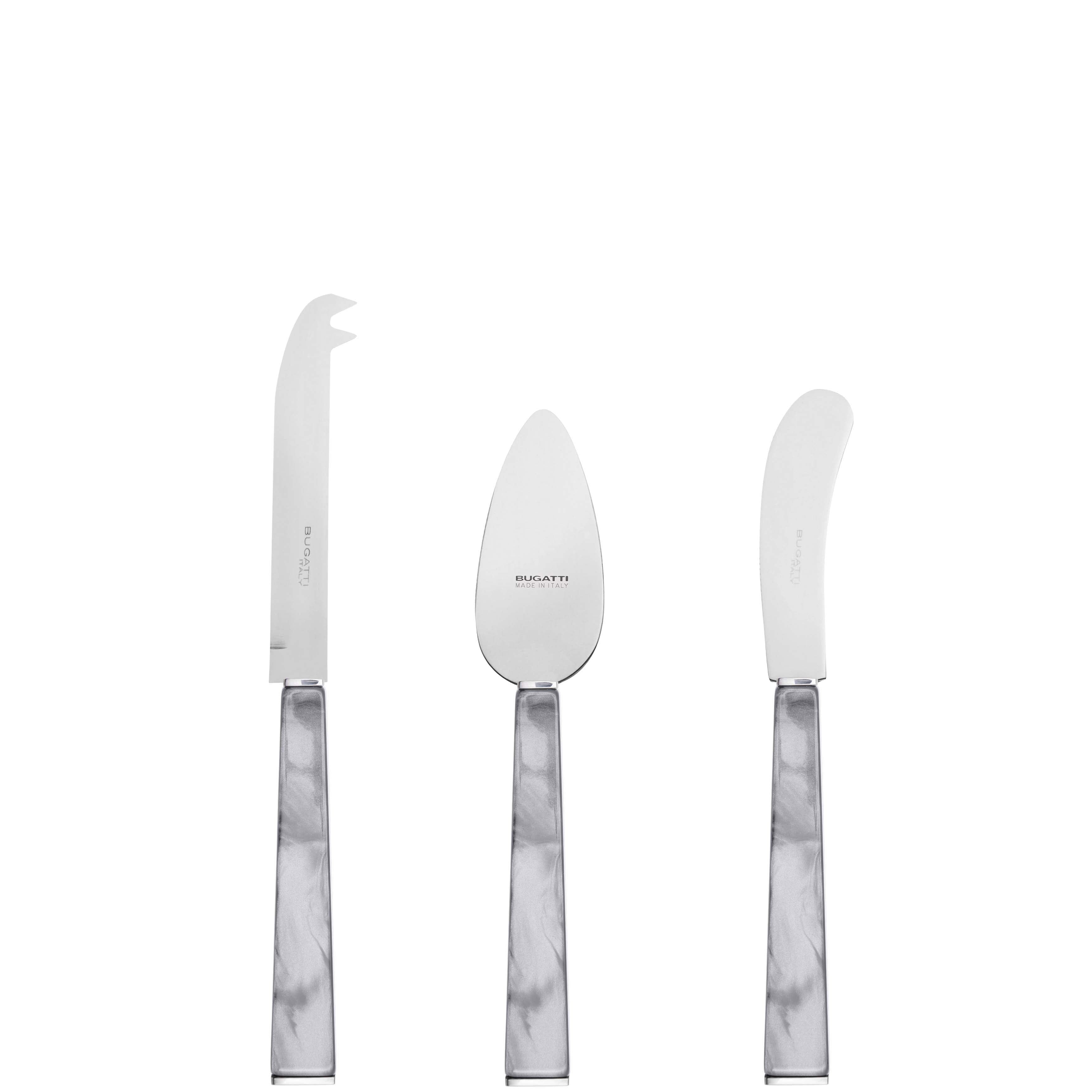 GEOM Cheese Knives Set in Gift Box - Gray-Casa Bugatti USA