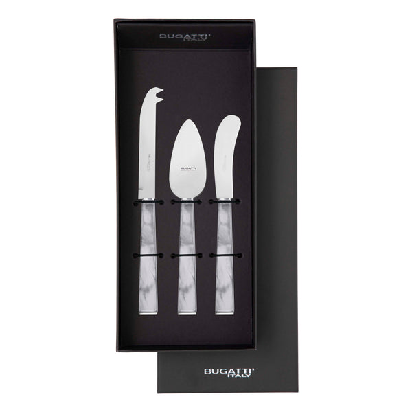 GEOM Cheese Knives Set in Gift Box - Gray-Casa Bugatti USA