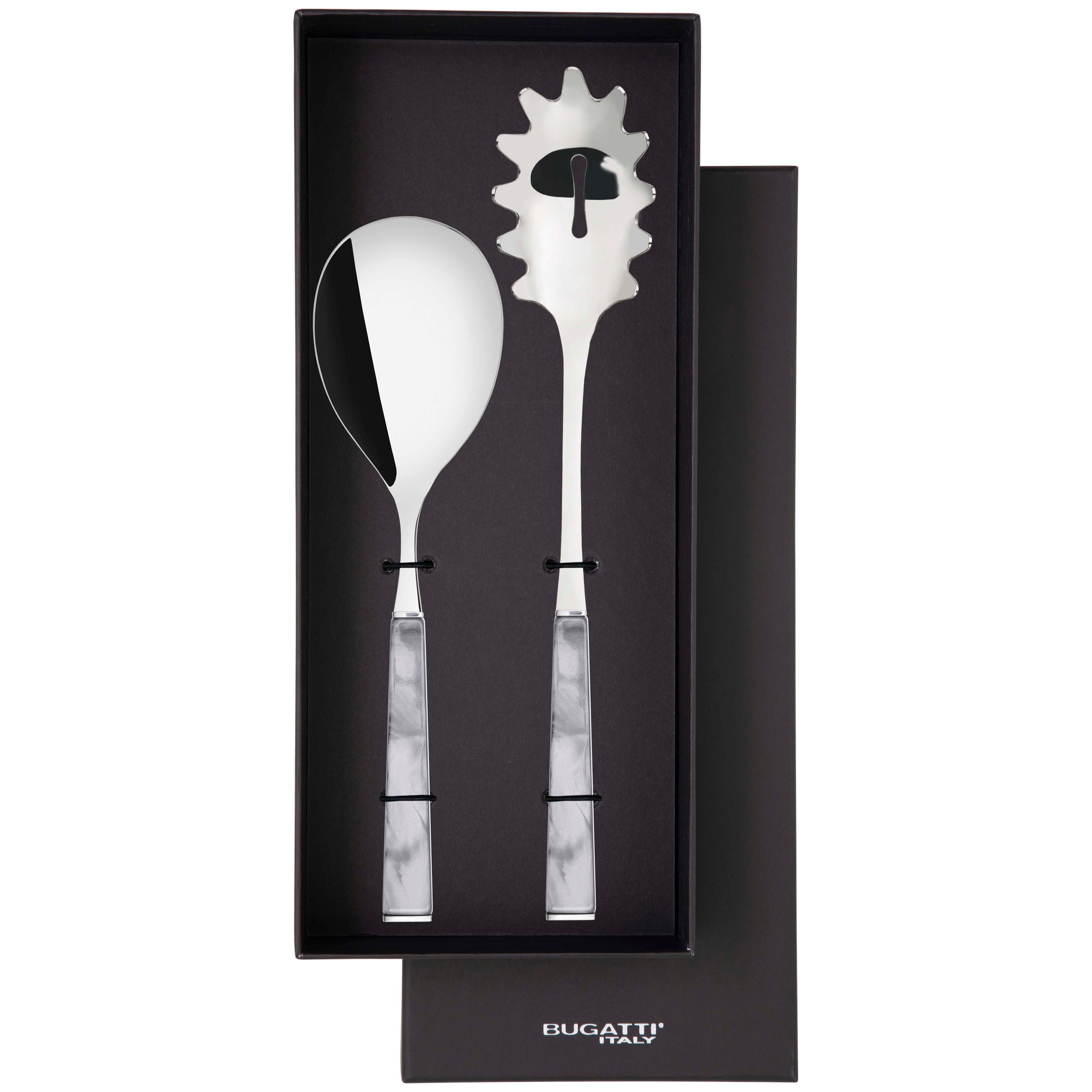 GEOM 2 Piece Pasta Set in Gift Box - Gray