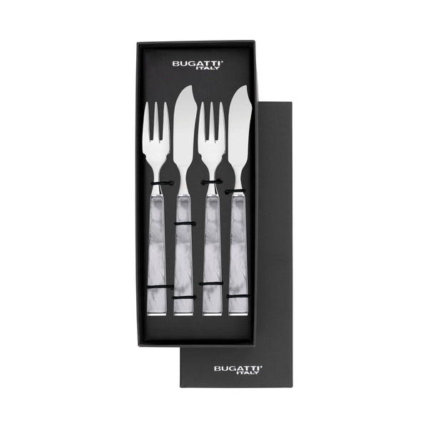 GEOM 12 Piece Fish Set in Gallery Box - Gray-Casa Bugatti USA