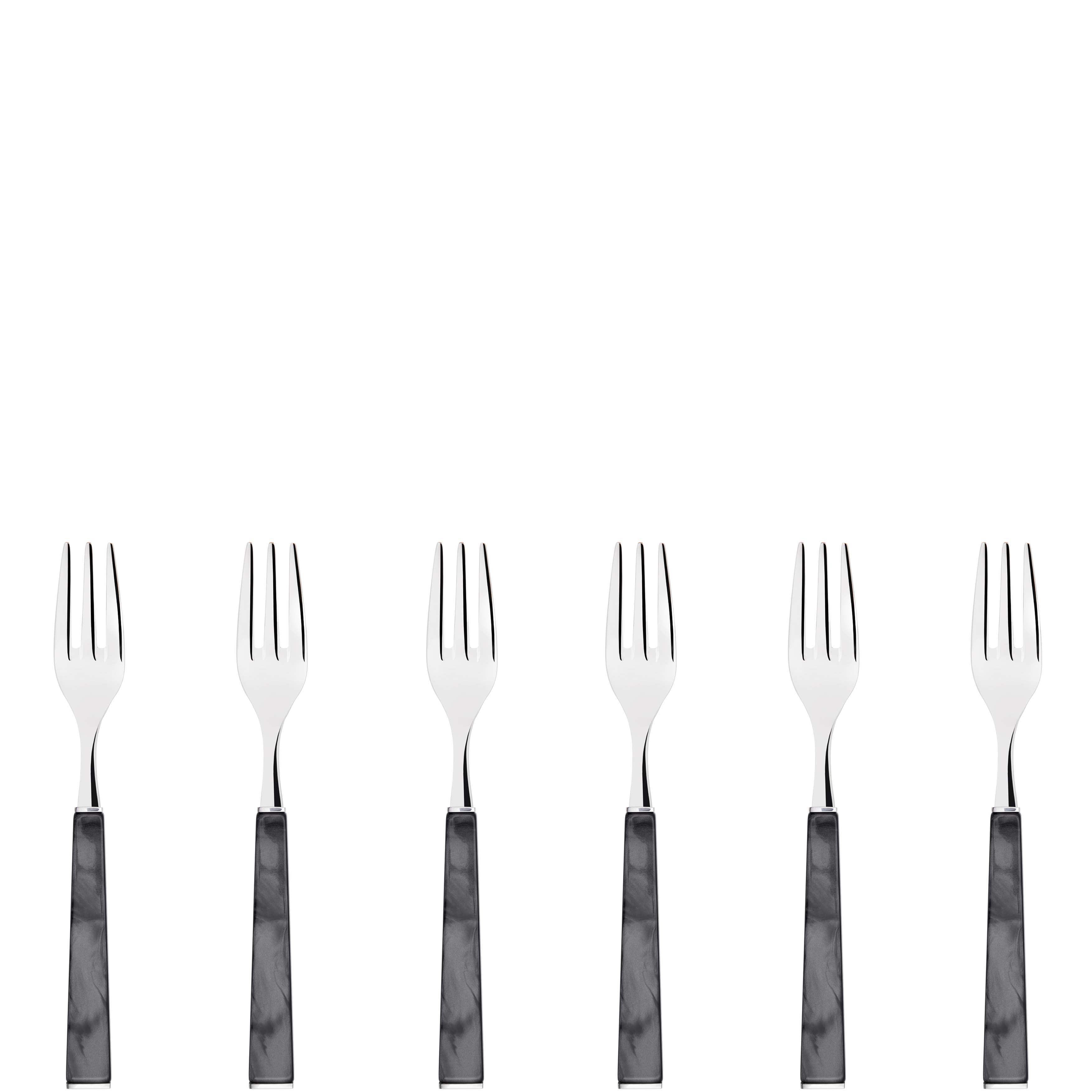 GEOM Cocktail / Cake Forks Set in Gift Box - Charcoal