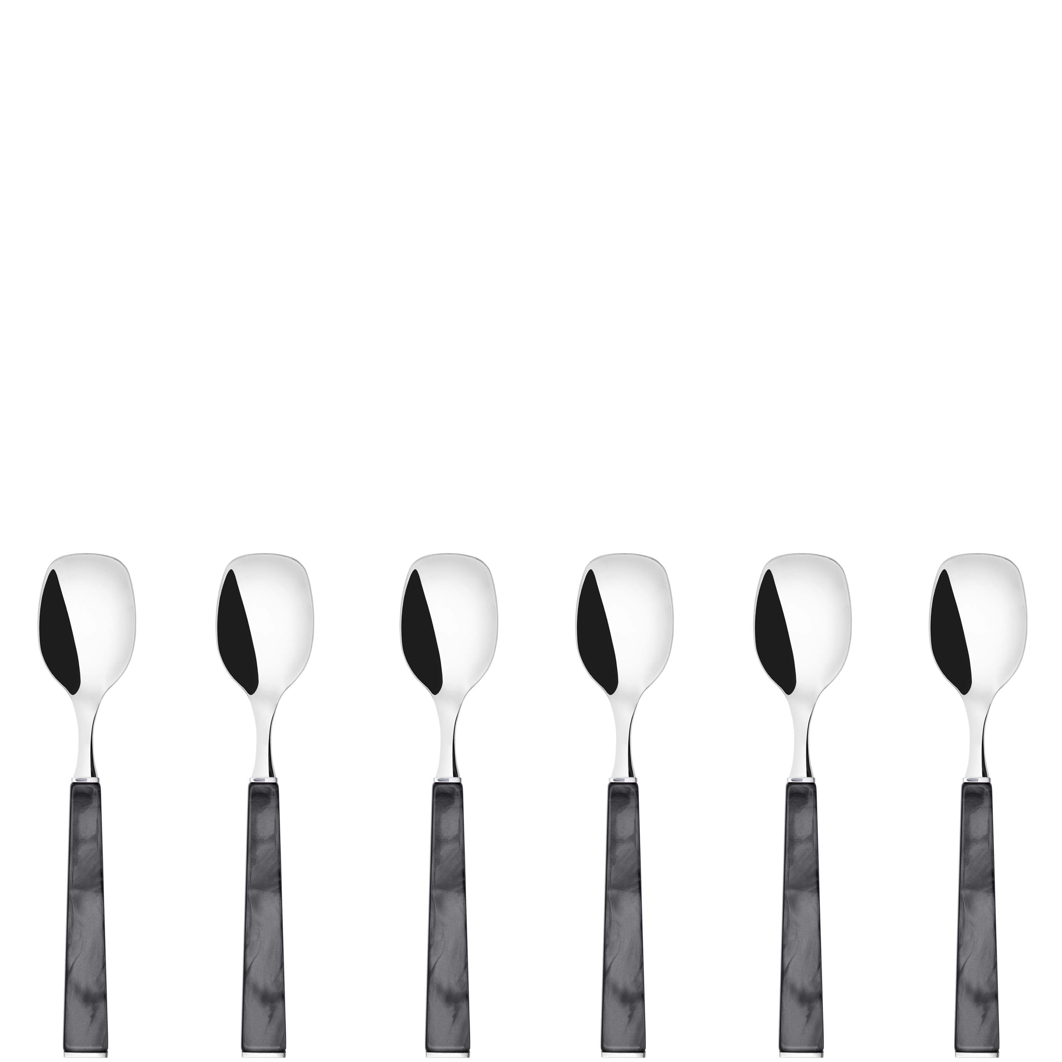 GEOM Ice Cream Spoons Set in Gift Box - Charcoal
