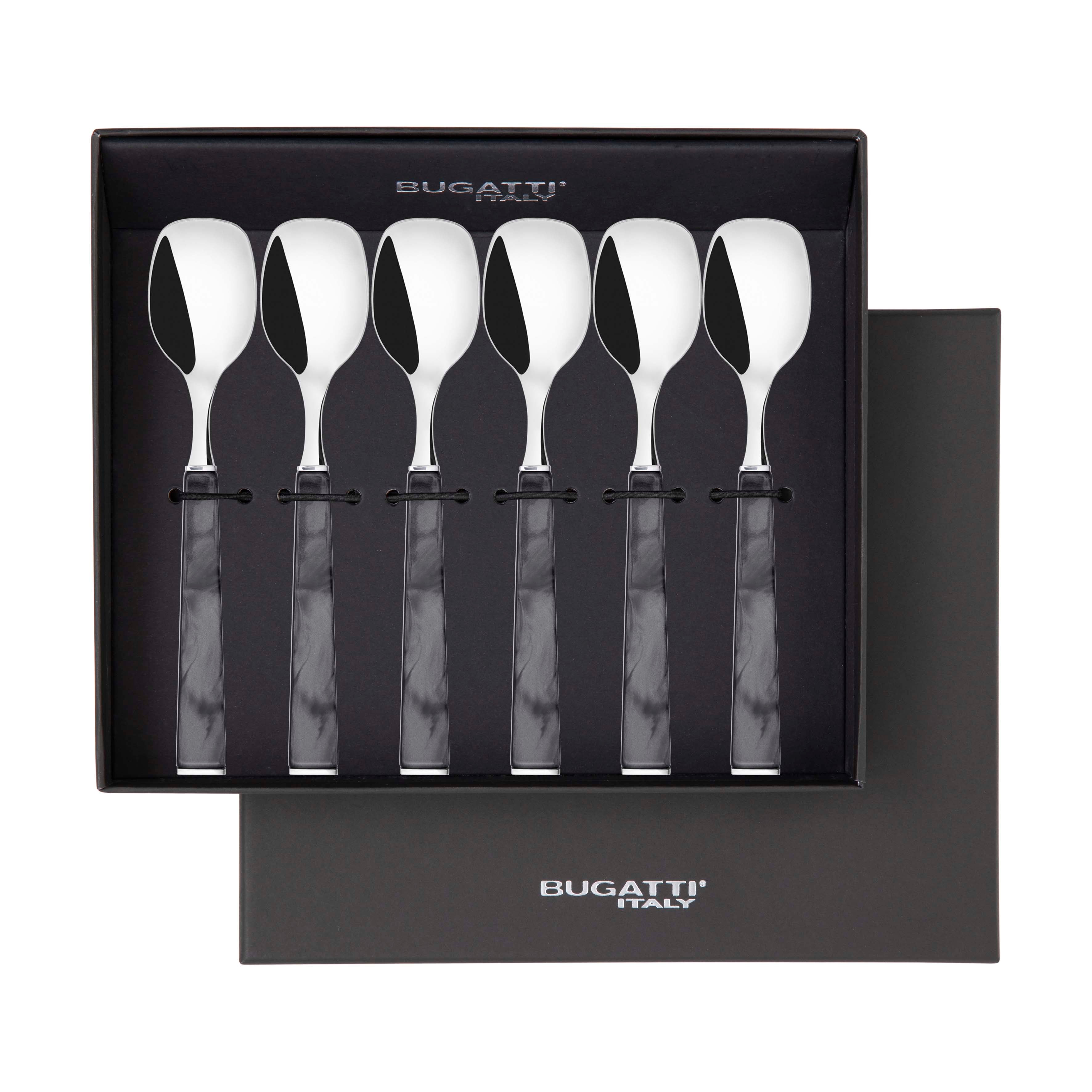 GEOM Ice Cream Spoons Set in Gift Box - Charcoal