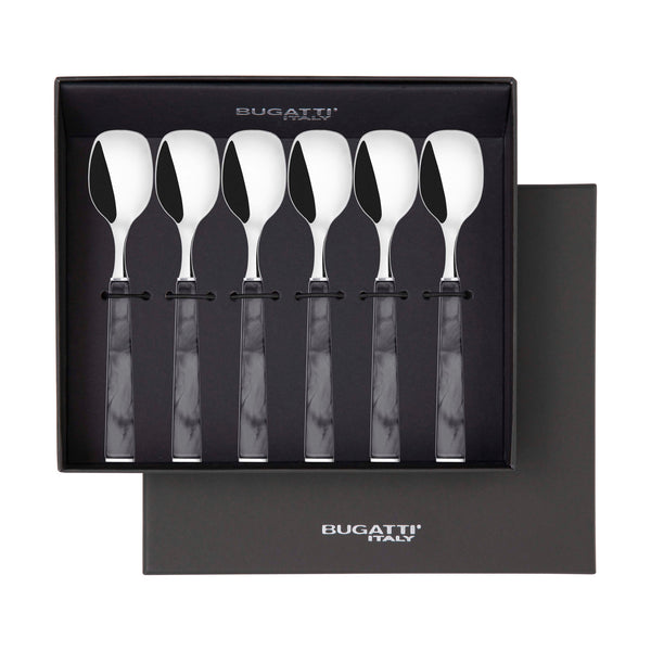 GEOM Ice Cream Spoons Set in Gift Box - Charcoal