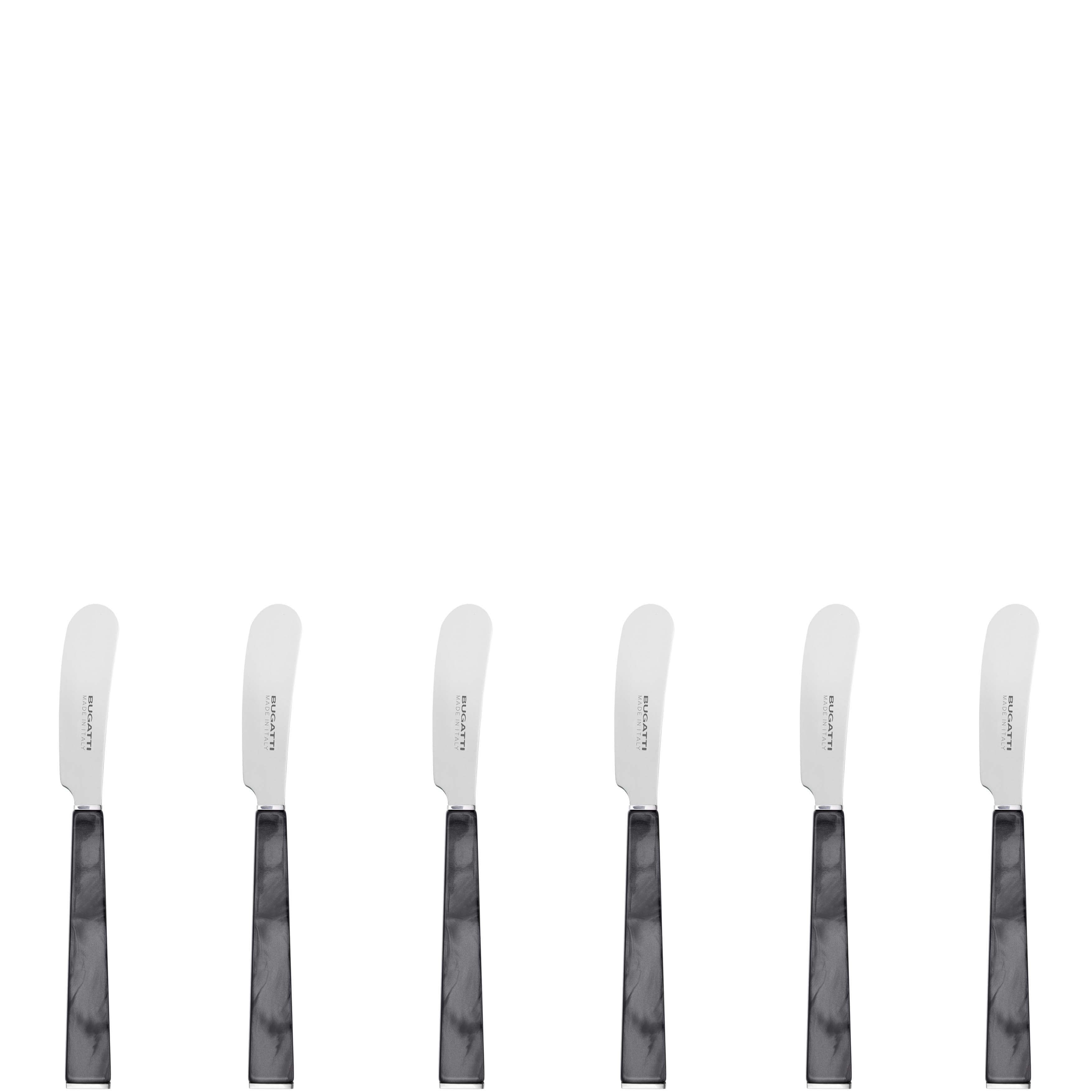 GEOM Butter Knives Set in Gift Box - Charcoal