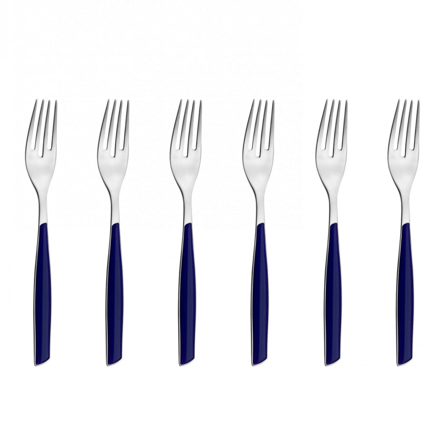 Glamour Salad Forks Set navy blue