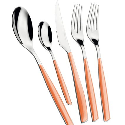 Glamour 5 Piece Place Setting - Melon-Casa Bugatti USA
