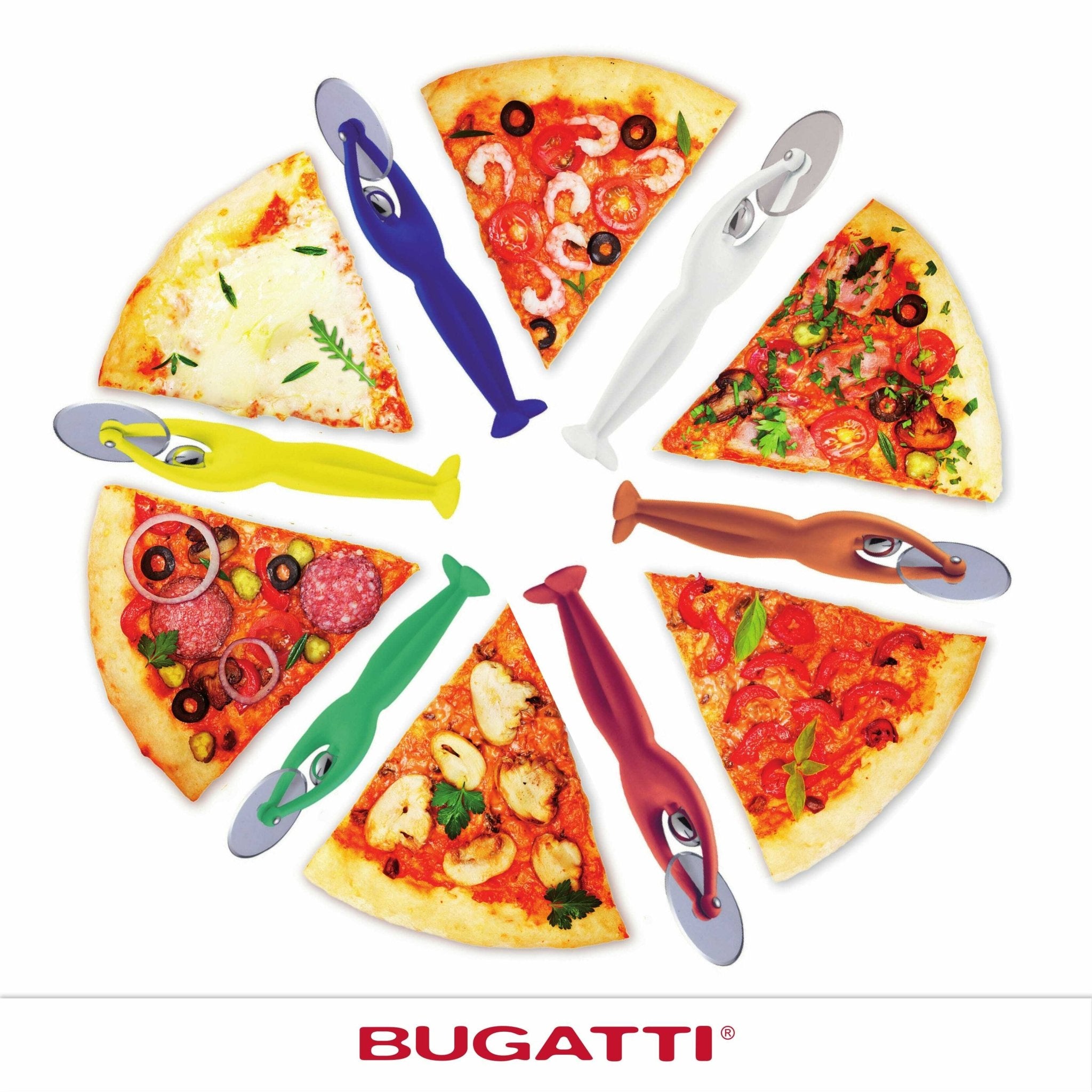 GYM 3 GYM SET  Pizza Cutter / Bottle Opener / Peeler -  White-Casa Bugatti USA