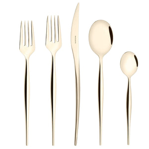 Natura Champagne 5 Piece Place Setting-Casa Bugatti USA