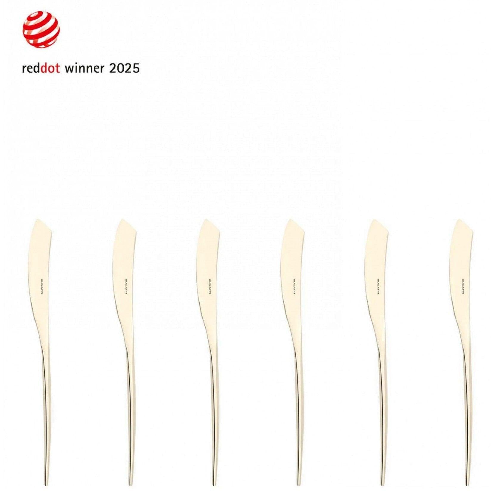 Natura Champagne Butter Knives Set-Casa Bugatti USA