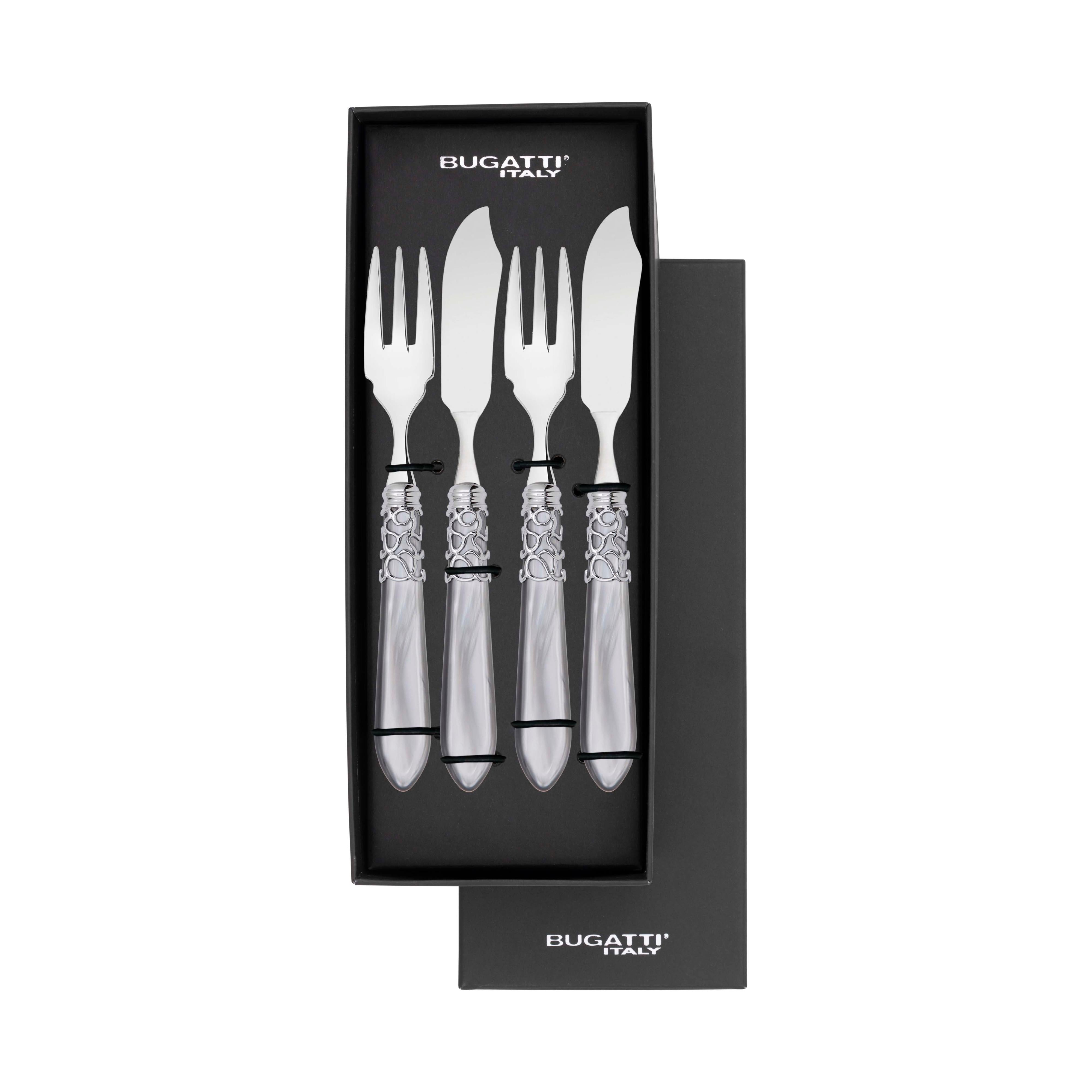 Melodia Brilliant 12 Piece Fish Set - gray