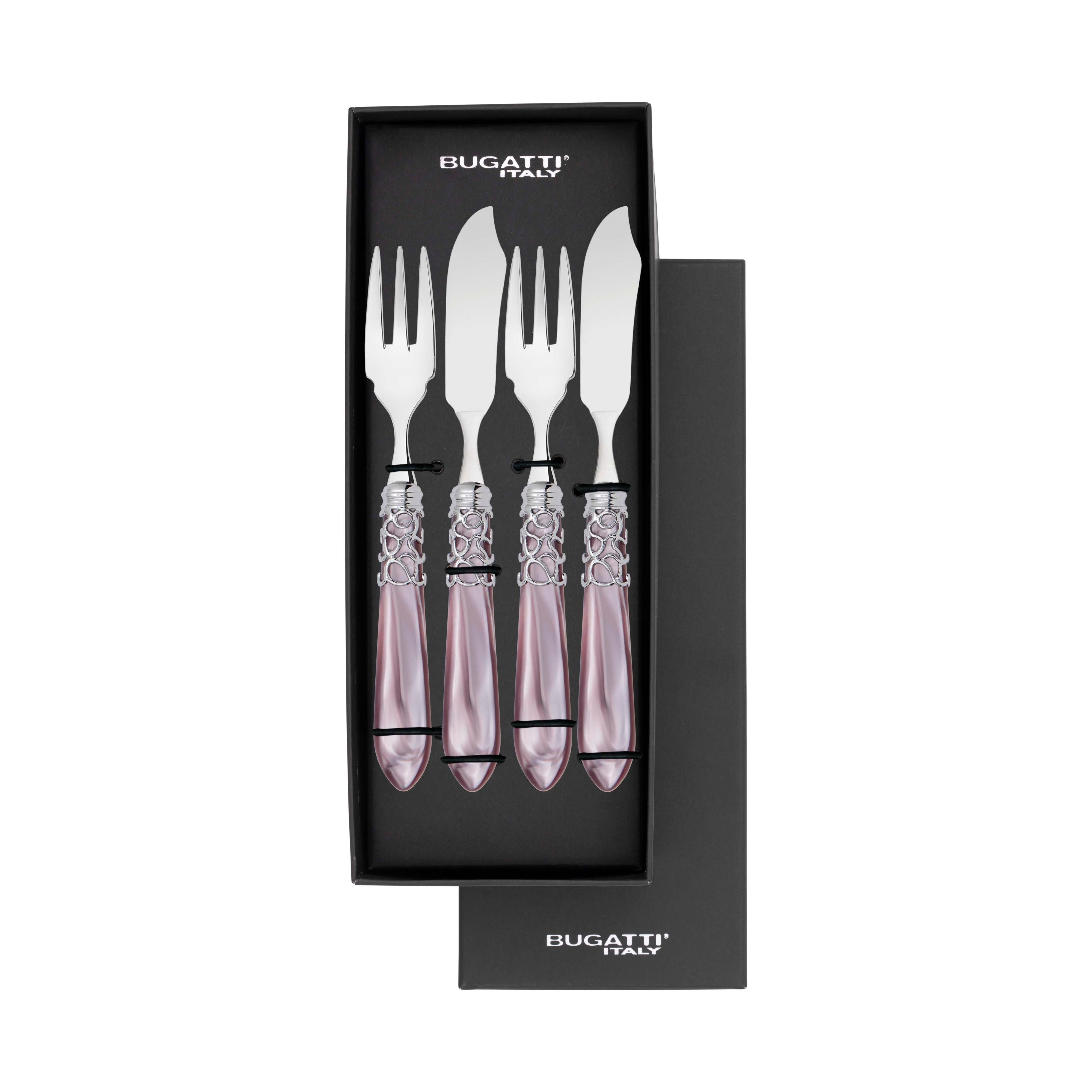 Melodia Brilliant 12 Piece Fish Set - lilac-Casa Bugatti USA