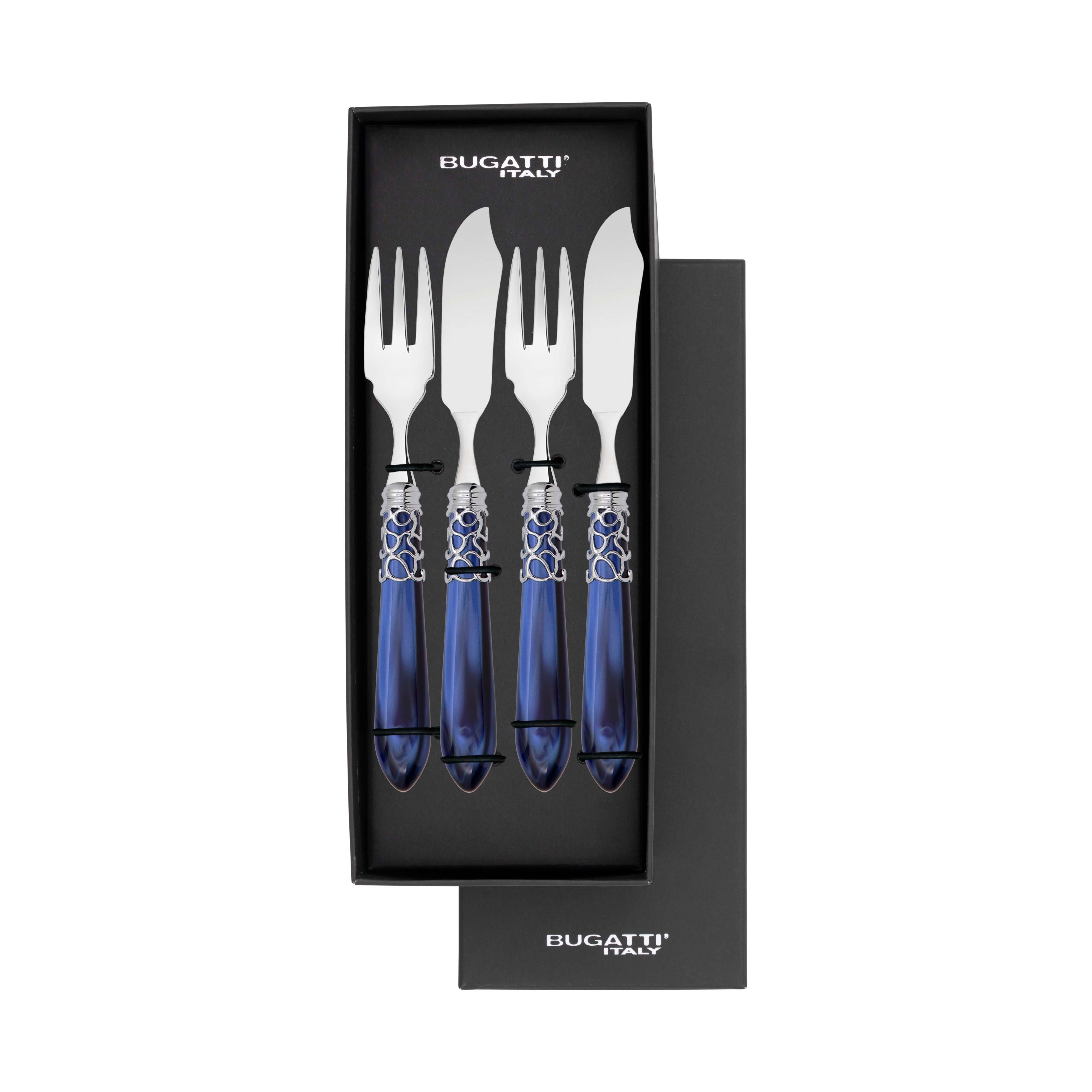 Melodia Brilliant 12 Piece Fish Set - royal blue