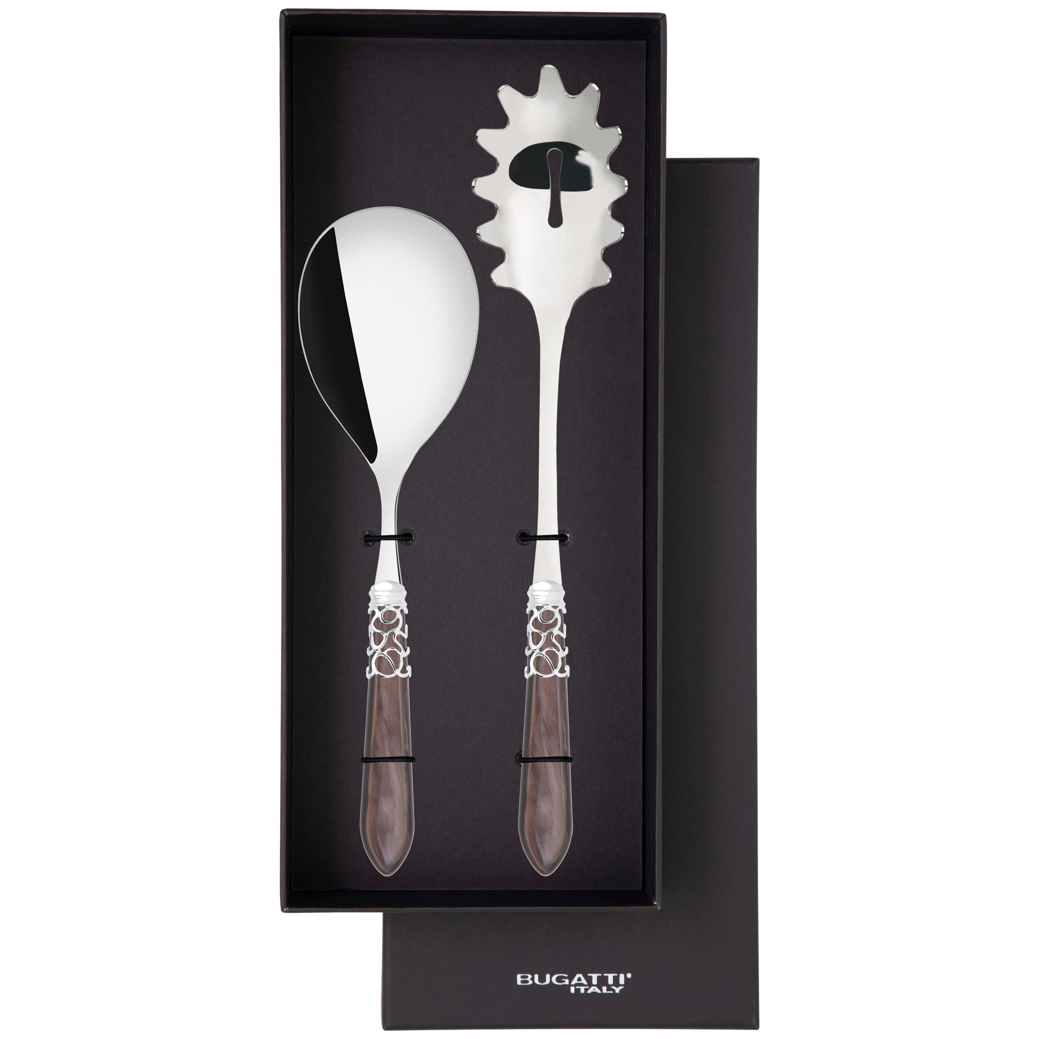 Melodia Brilliant 2 Piece Pasta Set in gift box - chocolate