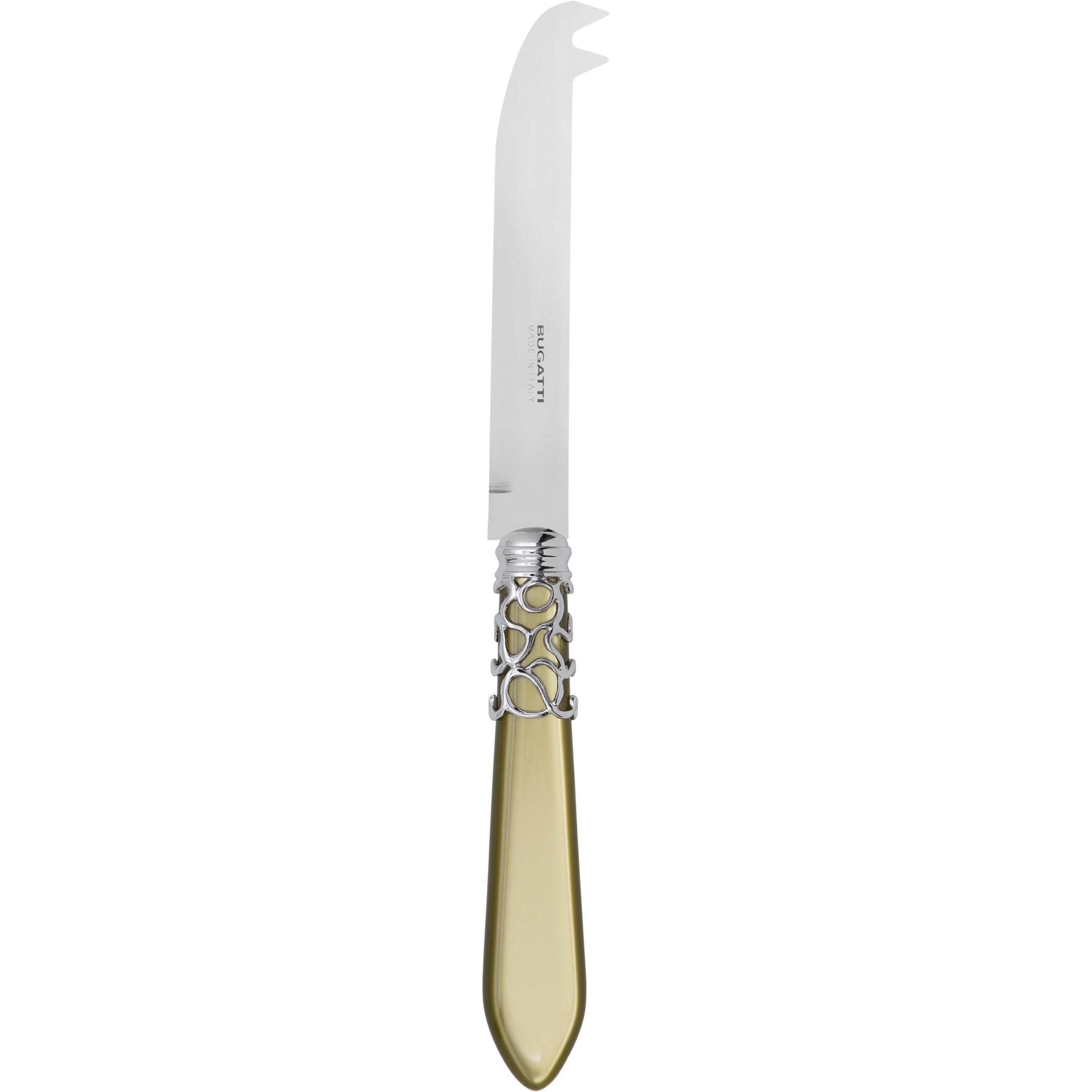 Melodia Brilliant 2 point "deer" cheese Knife - chartreuse green