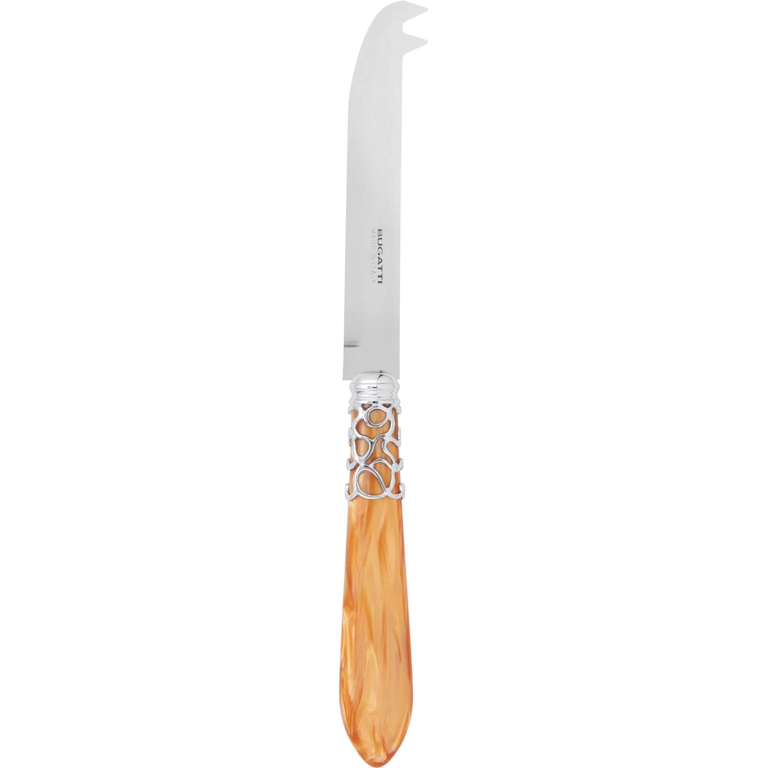 Melodia Brilliant 2 point "deer" cheese Knife - tangerine