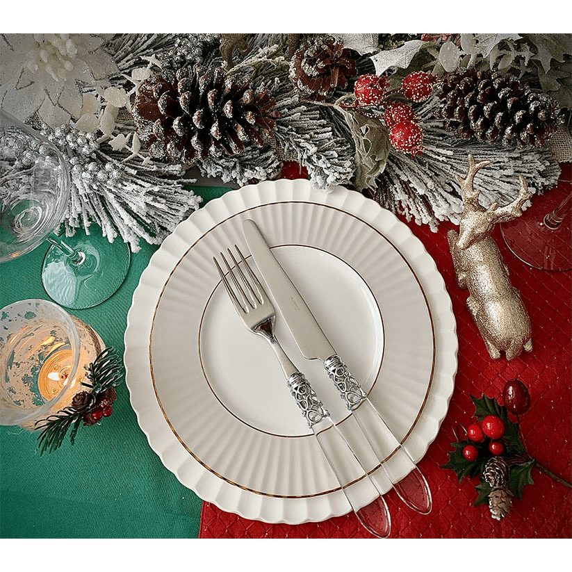 Melodia Brilliant  5 Piece Place Setting - Clear-Casa Bugatti USA