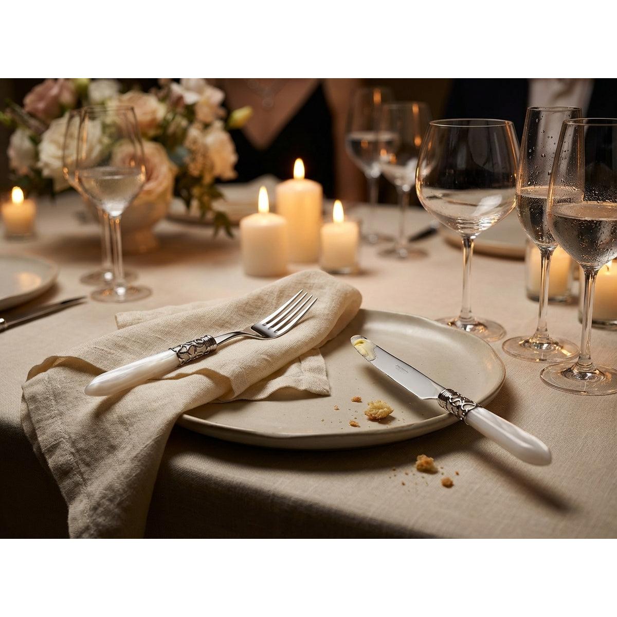 Melodia Brilliant 5 piece place setting - White-Casa Bugatti USA