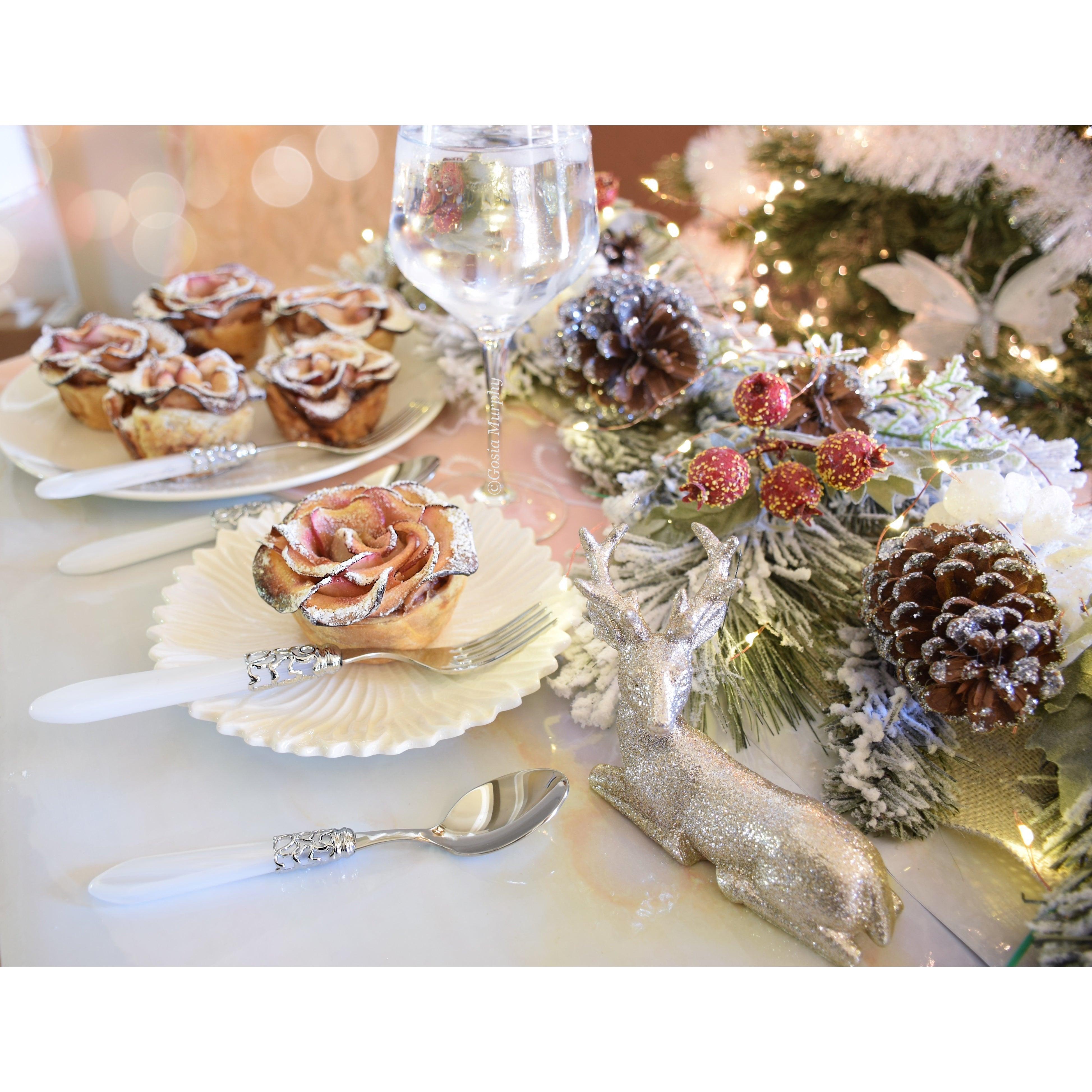 Melodia Brilliant 5 piece place setting - White-Casa Bugatti USA
