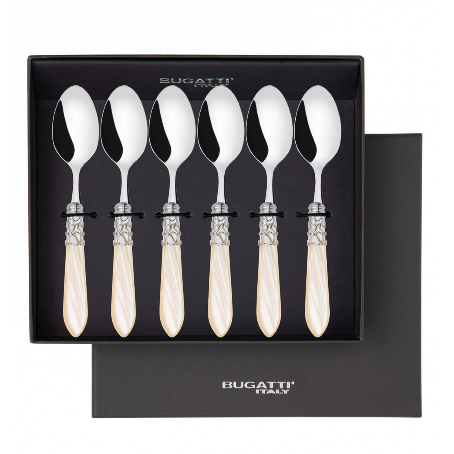Melodia Coffee Spoons Set ivory-Casa Bugatti USA