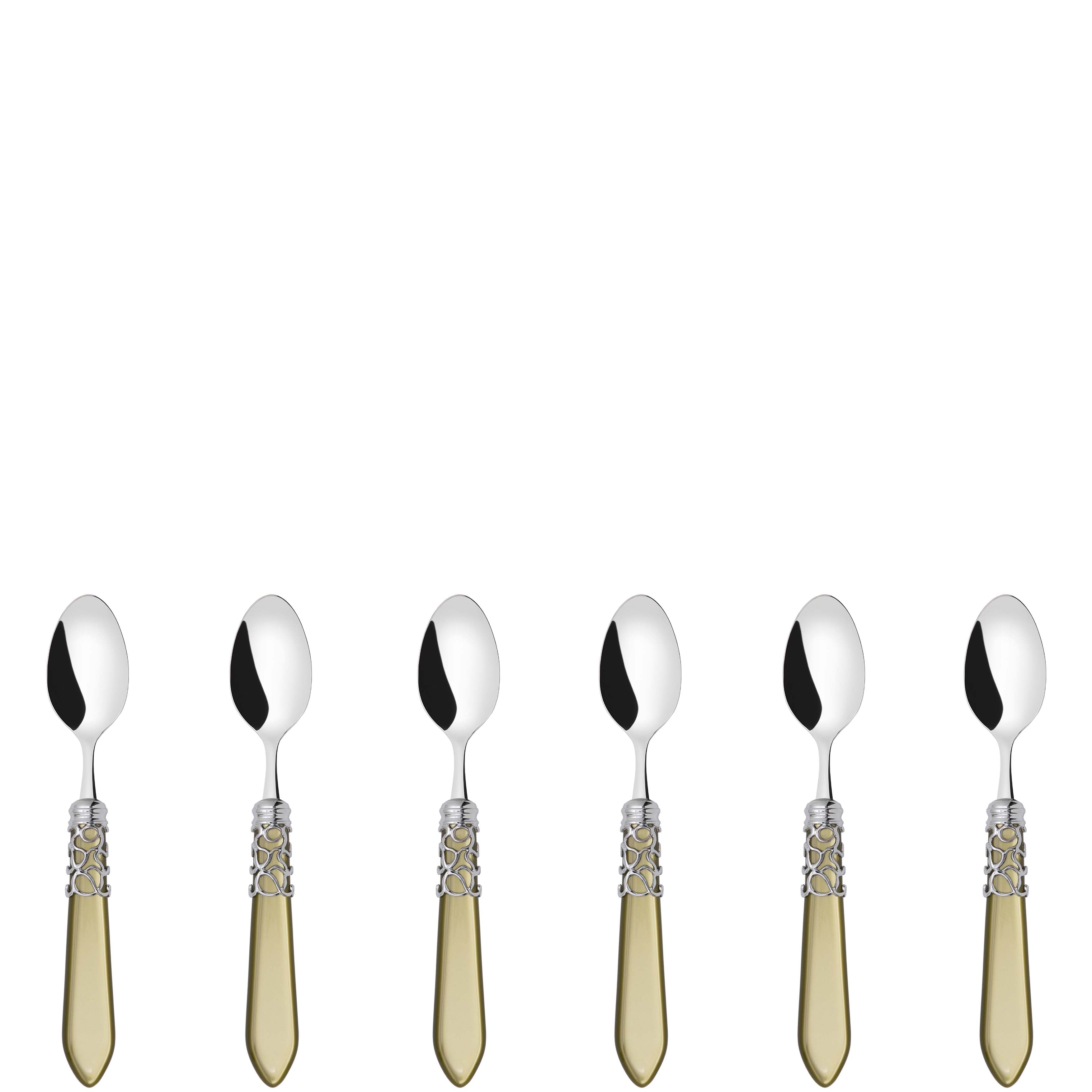 Melodia Brilliant 6 Piece Moka Spoon - Chartreuse Green-Casa Bugatti USA