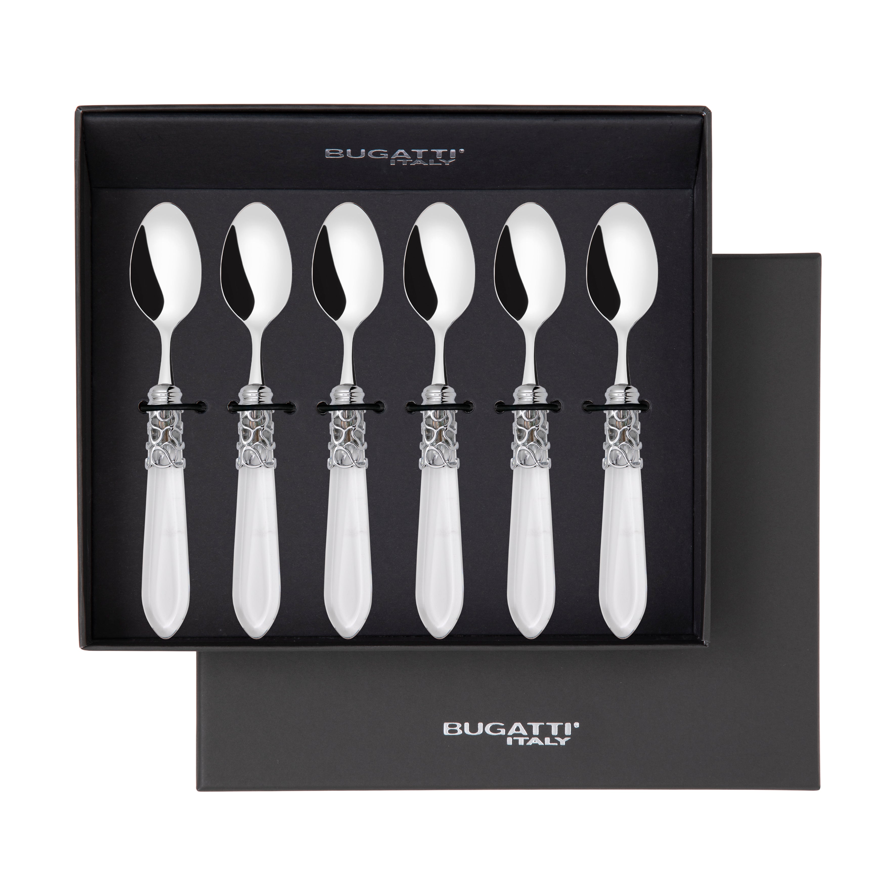 Melodia Brilliant 6 Piece Moka Spoon Set in gift box clear