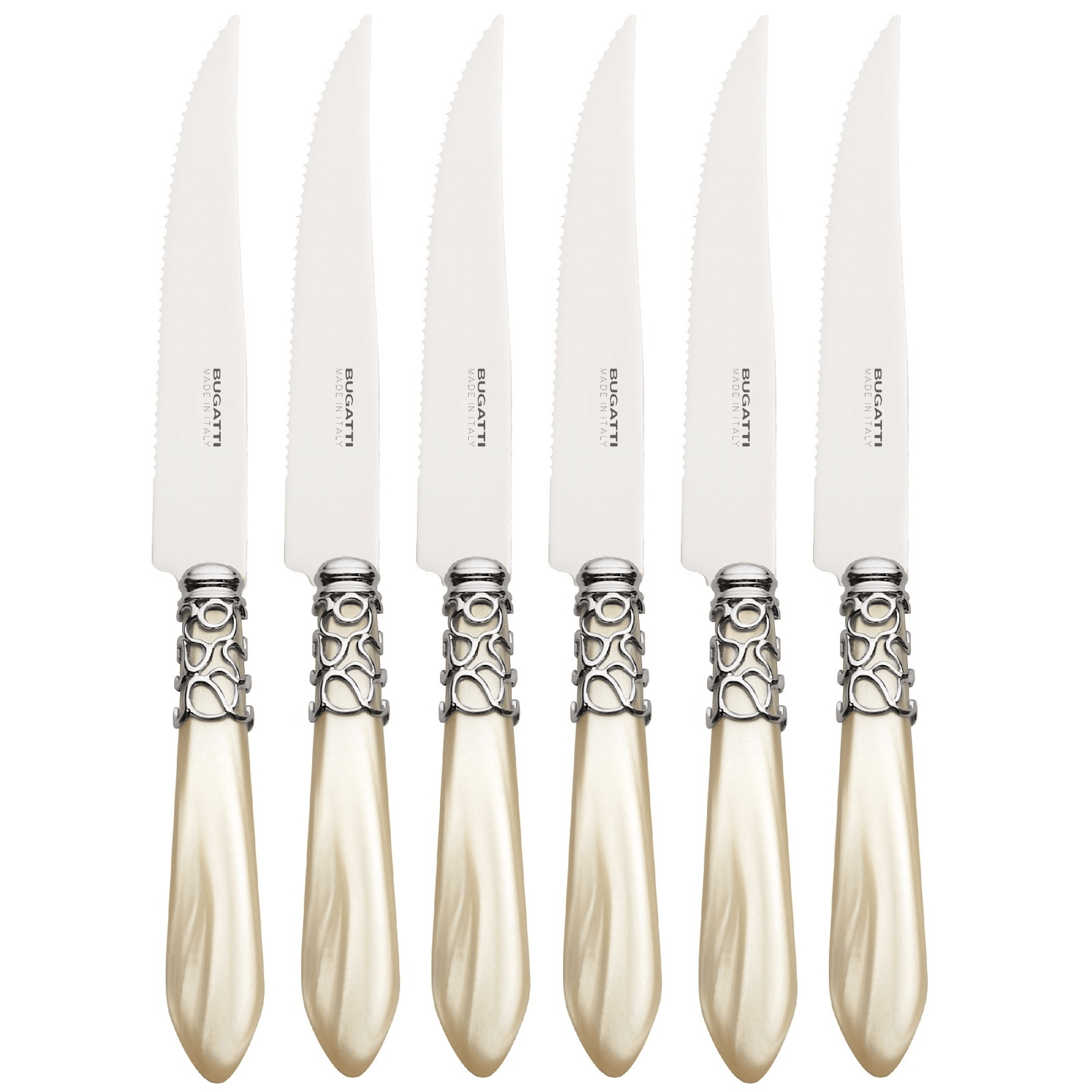 Melodia Steak Knives Set - IVORY-Casa Bugatti USA
