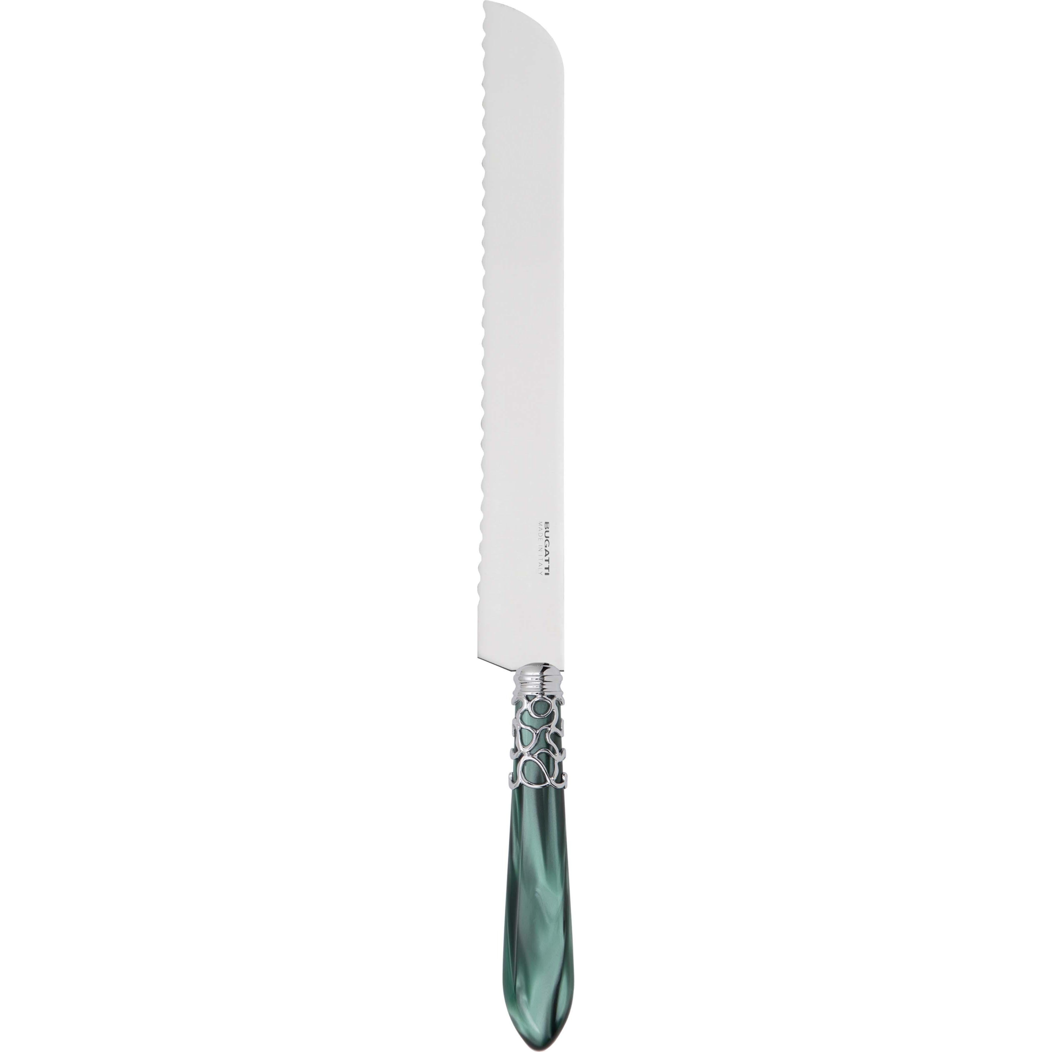 Melodia Brilliant Bread Knife - green