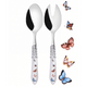 Melodia Brilliant Butterflies 2 Piece Salad Servers - White