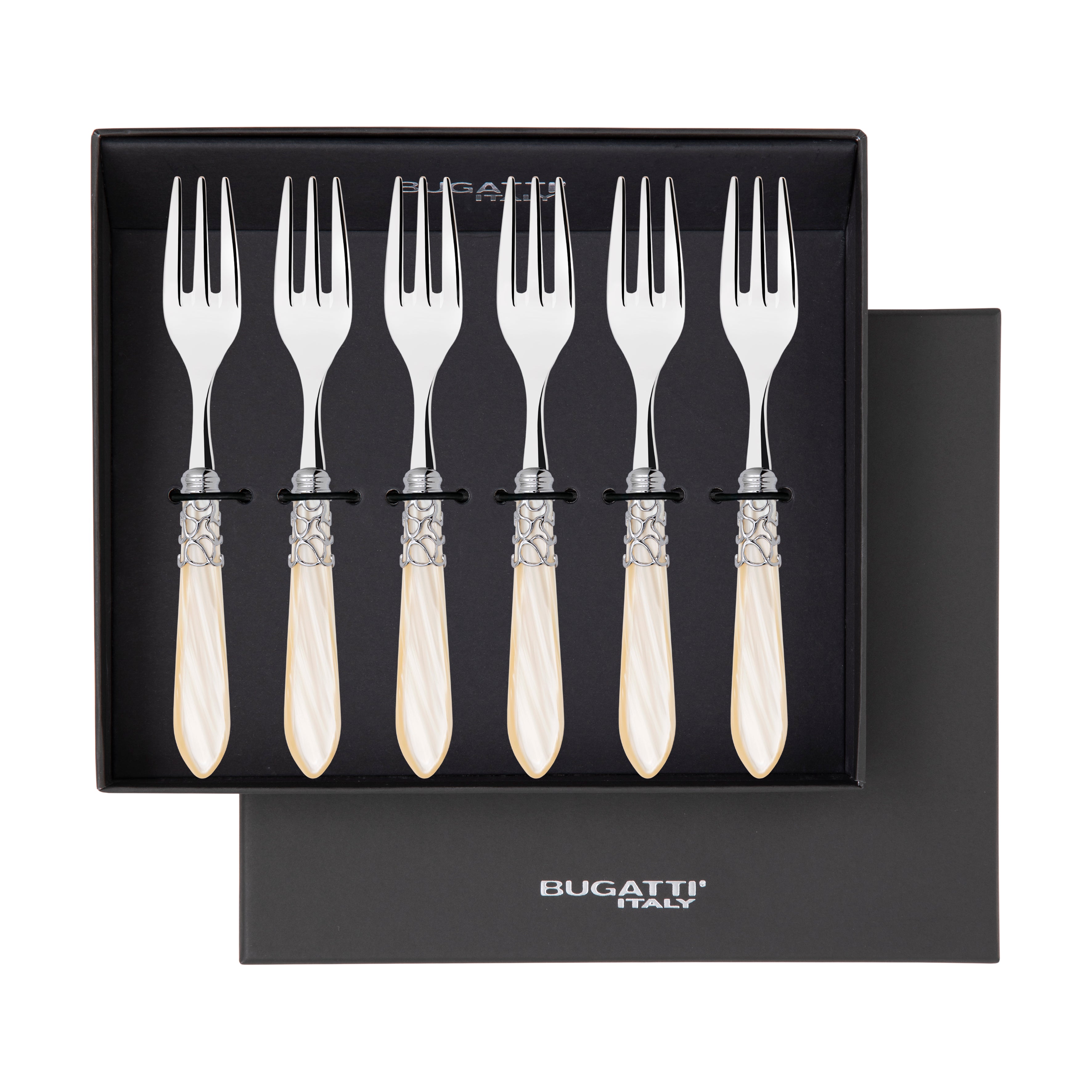 Melodia Brilliant Cake / Cocktail Forks Set - ivory