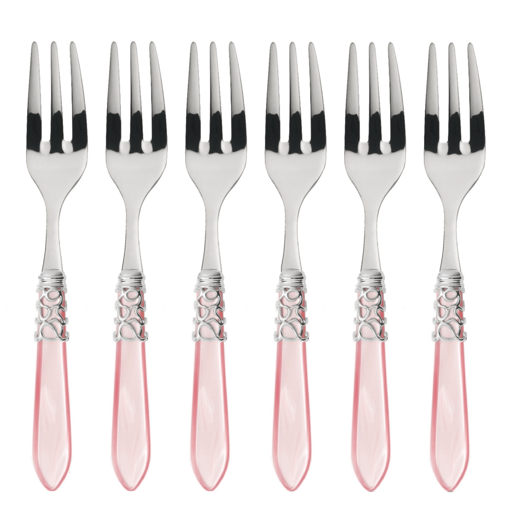 Melodia Cake / Cocktail Forks Set pink-Casa Bugatti USA