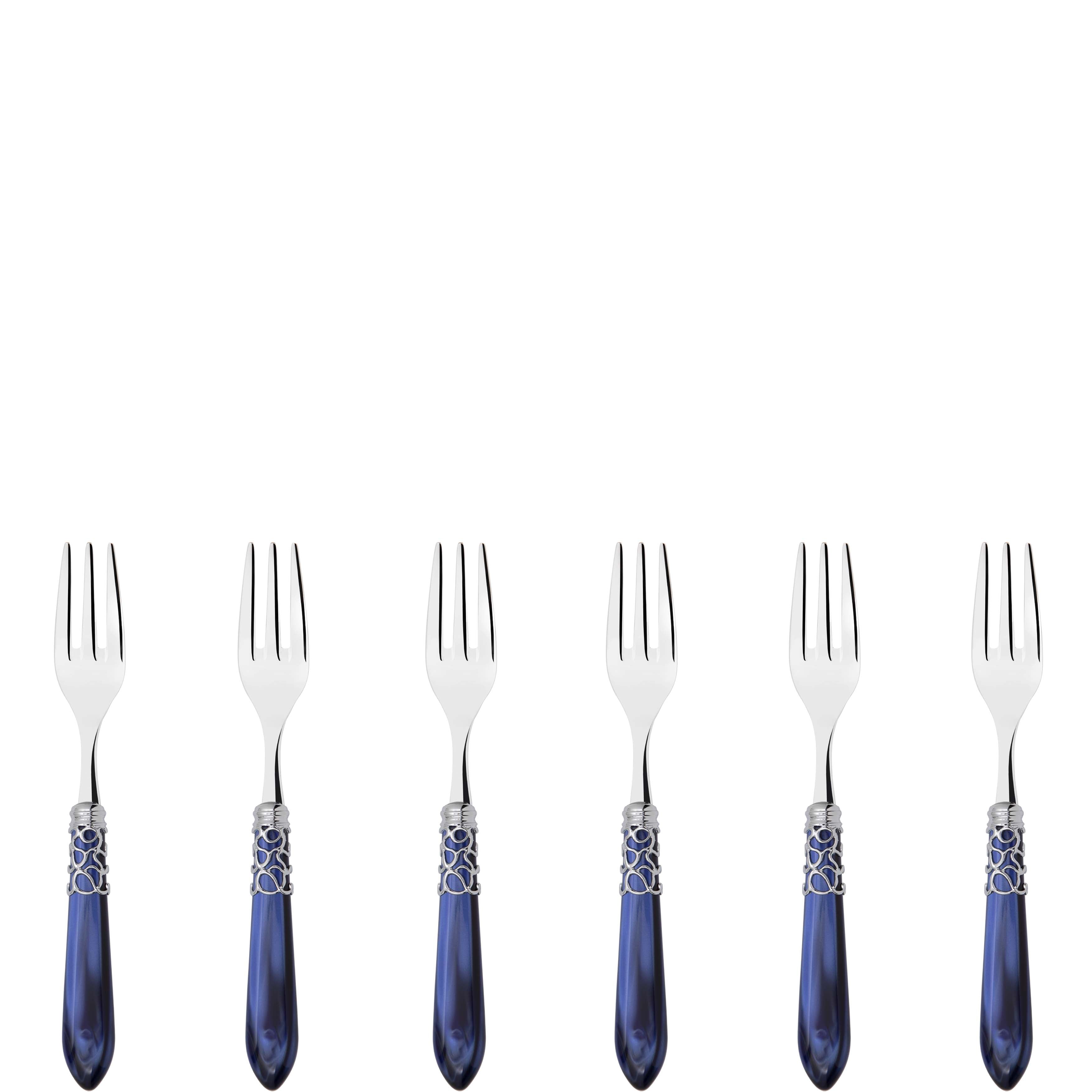 Melodia Brilliant Cake / Cocktail Forks Set - royal blue