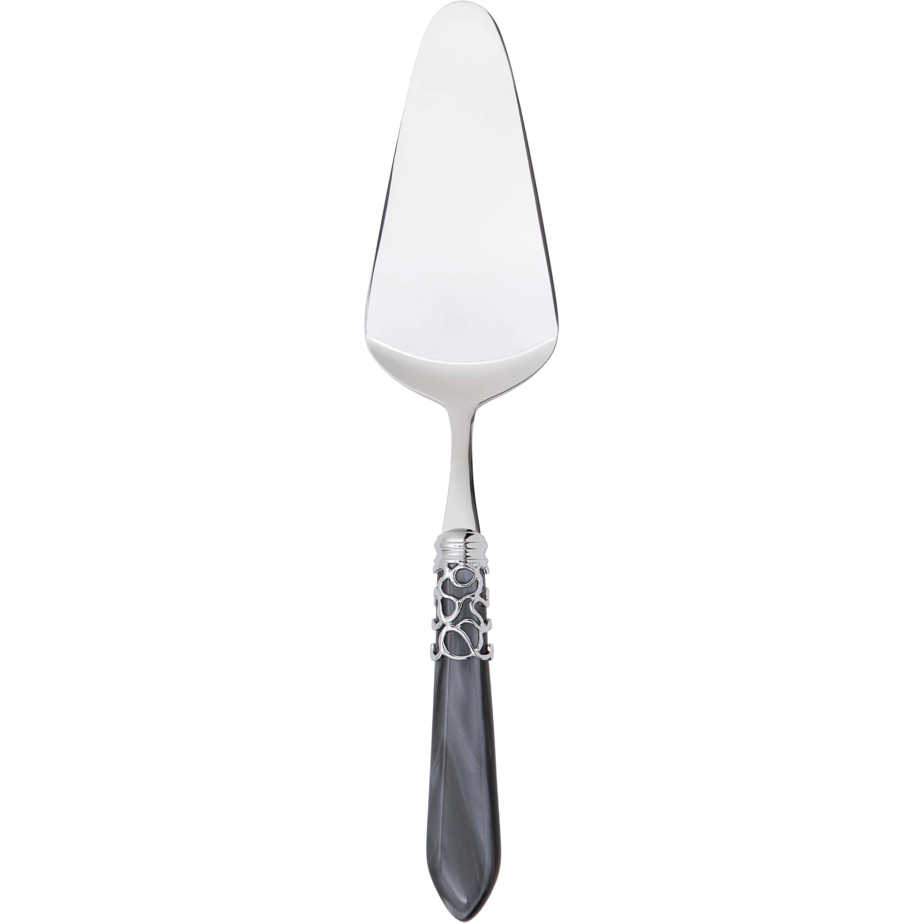 Melodia Brilliant Cake Server Rounded - Charcoal-Casa Bugatti USA