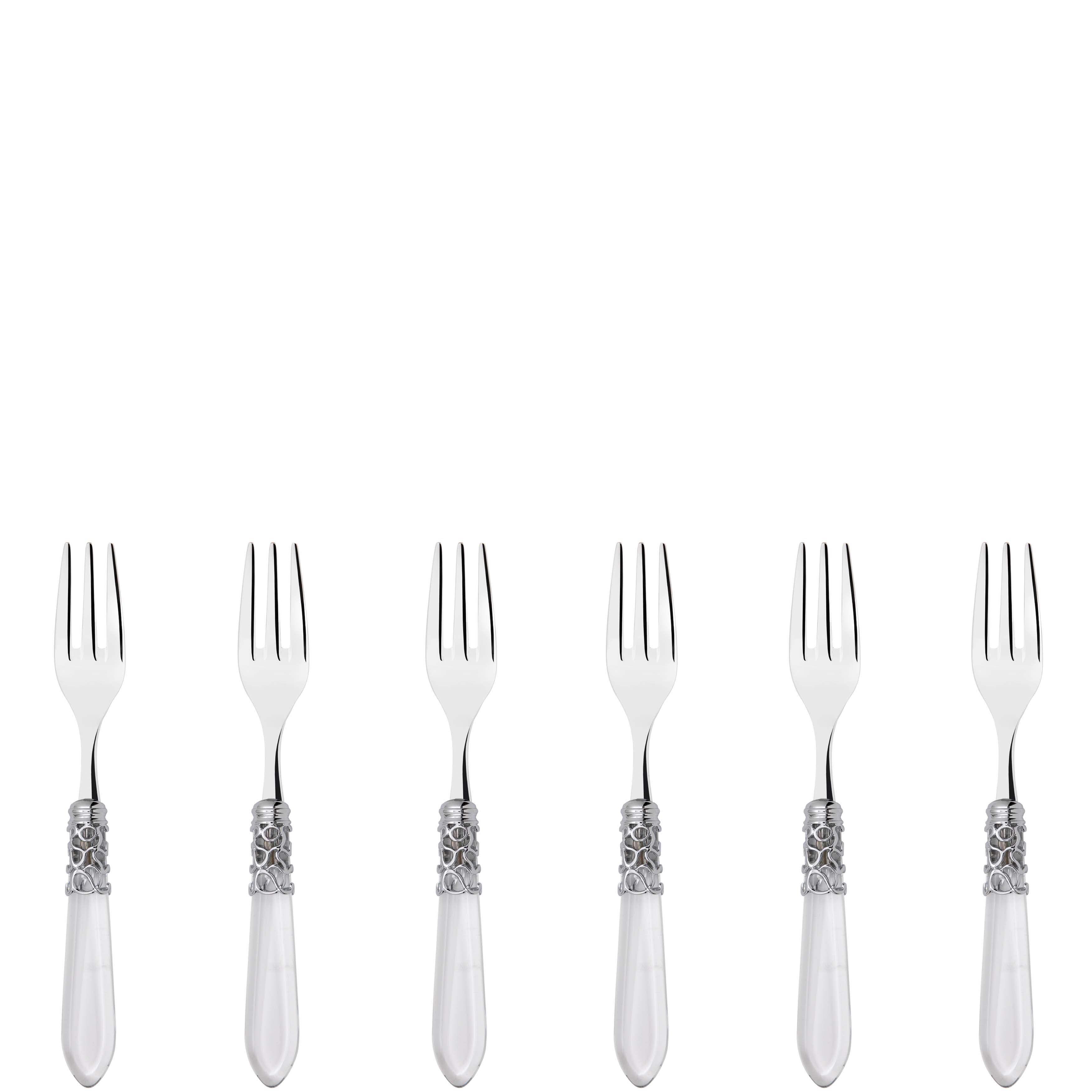 Melodia Brilliant Cocktail / Cake Fork Set in gift box - clear