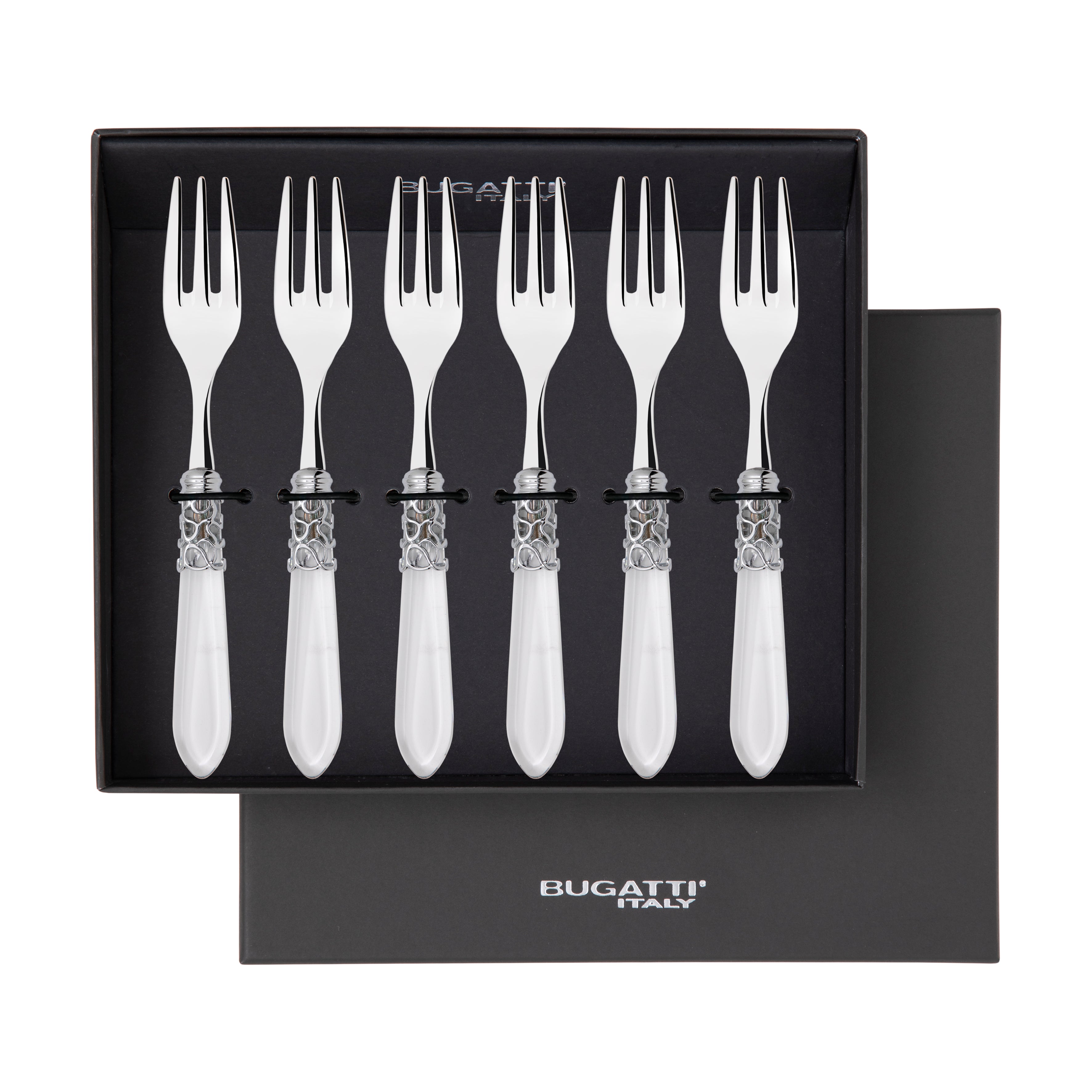 Melodia Brilliant Cocktail / Cake Fork Set in gift box - clear