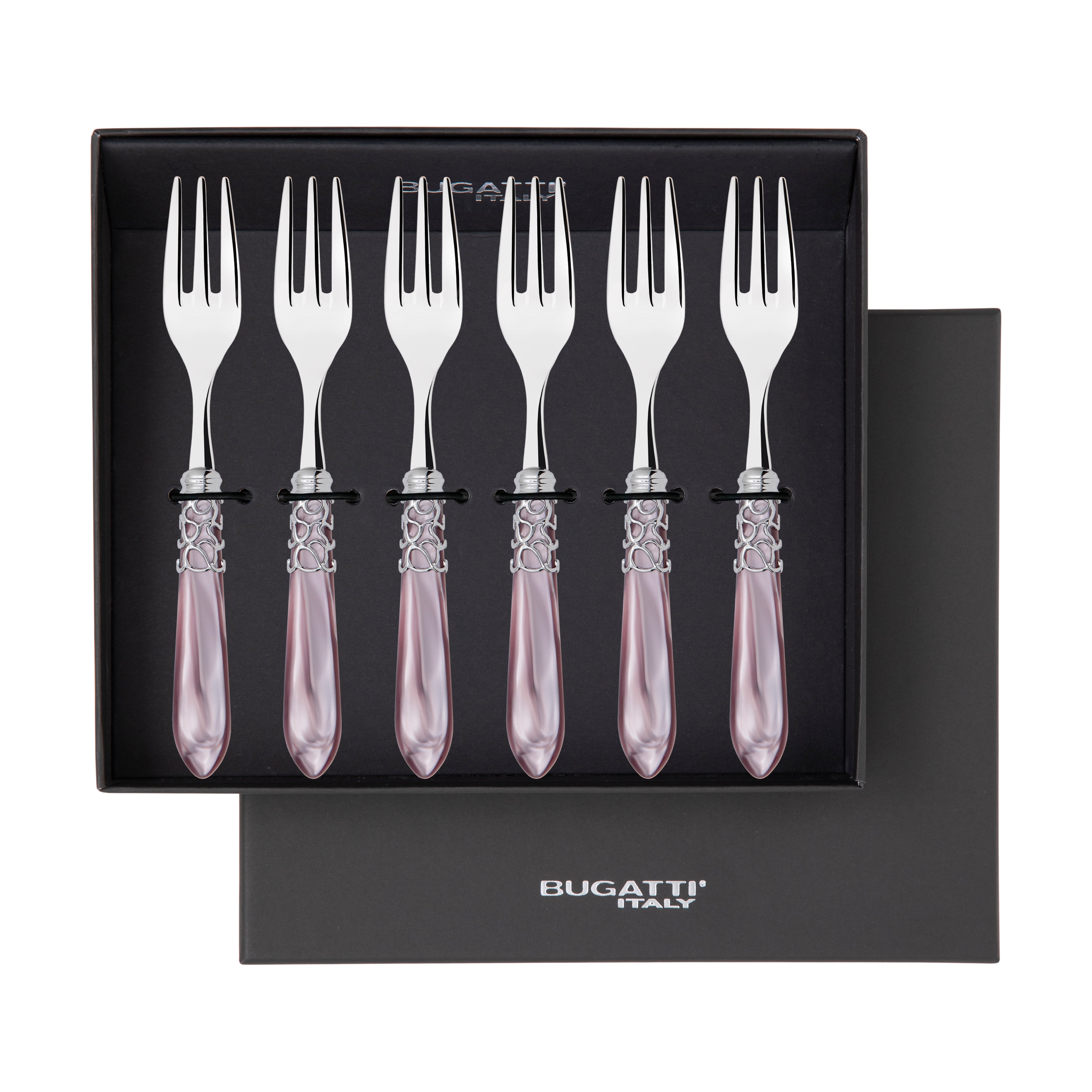 Melodia Brilliant Cocktail / Cake Fork Set in gift box - lilac