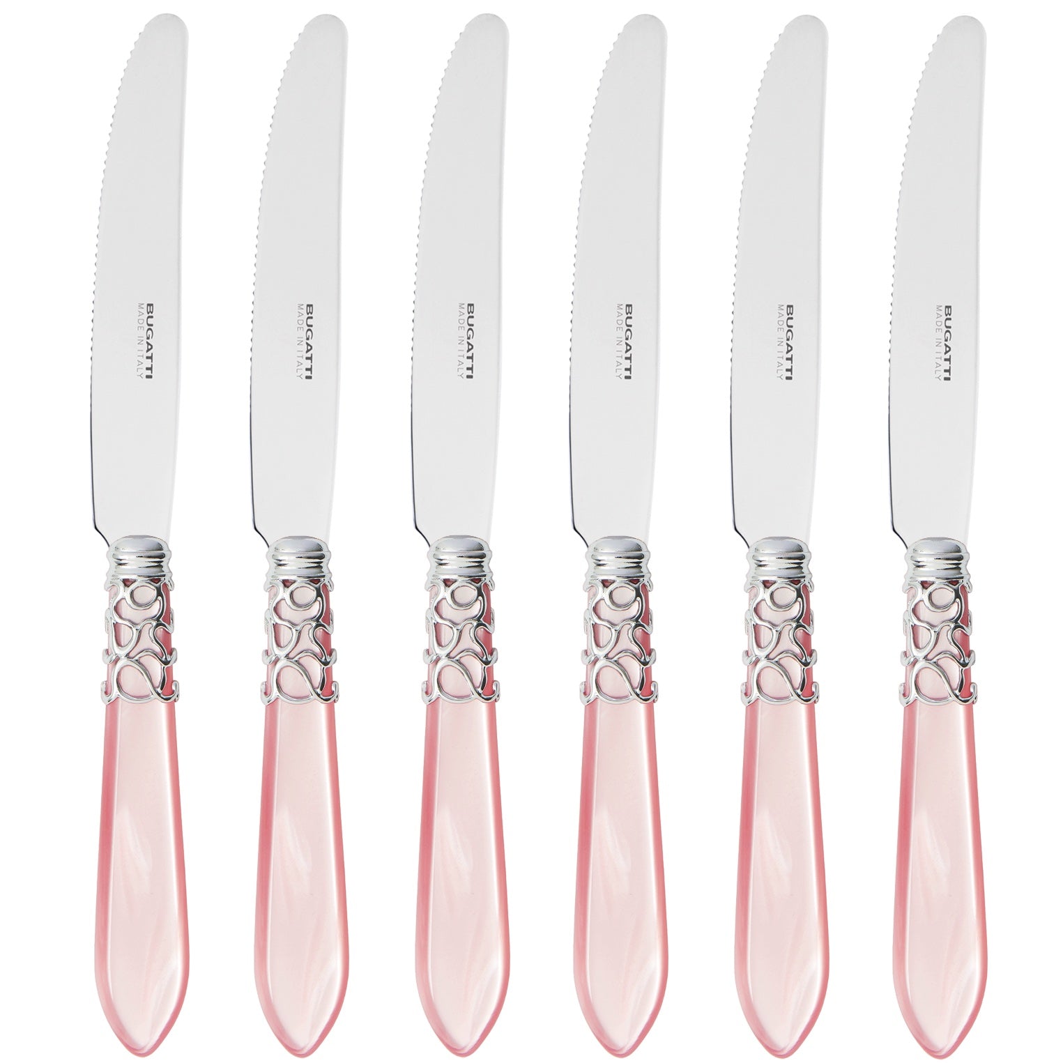 Melodia Brilliant Fruit Knife Set 17,5 cm (6.89 inch) - pink-Casa Bugatti USA